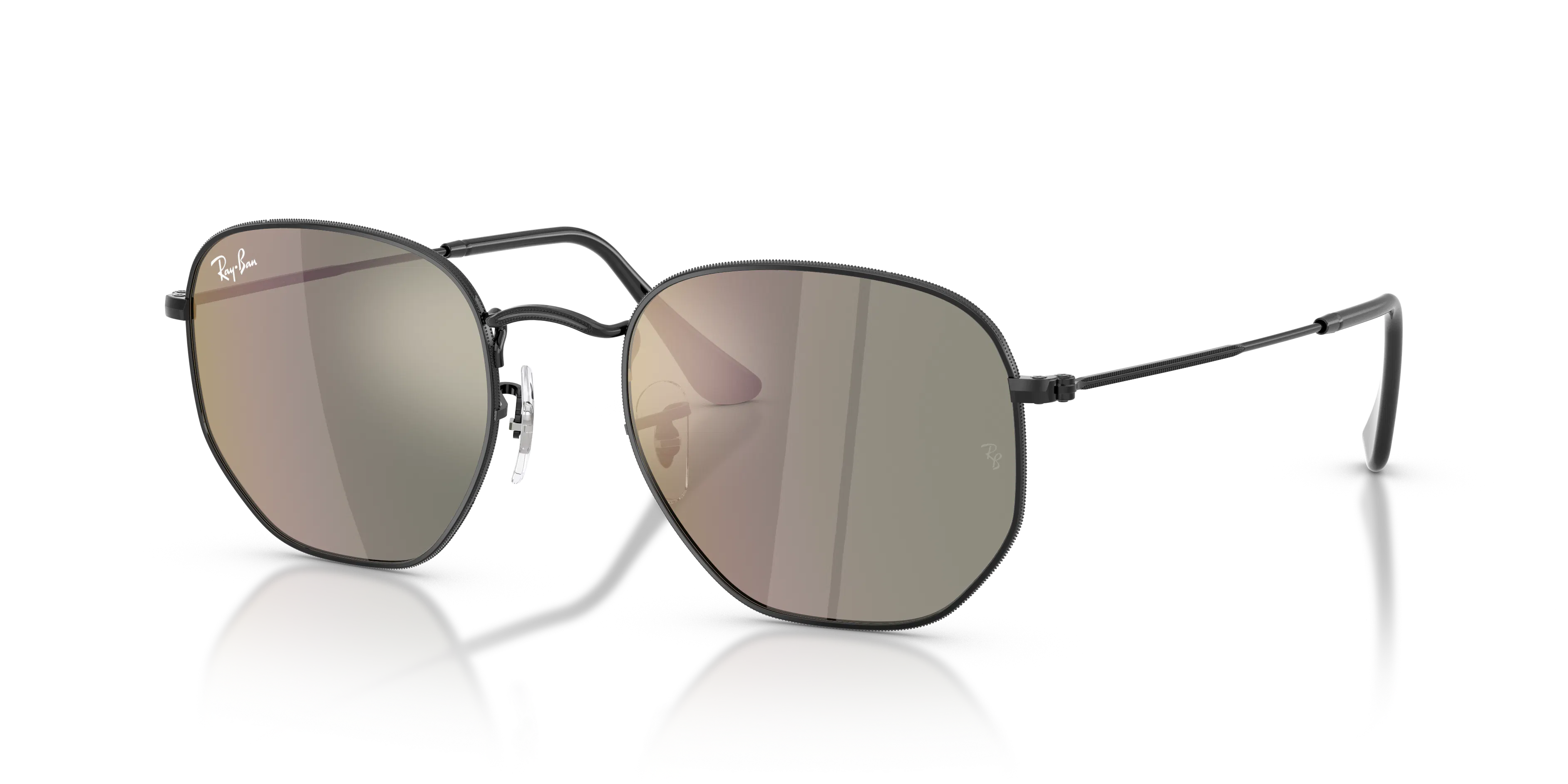 Angle_Left01, Ray-Ban Hexagonal Flat Lenses RB3548N 002/39