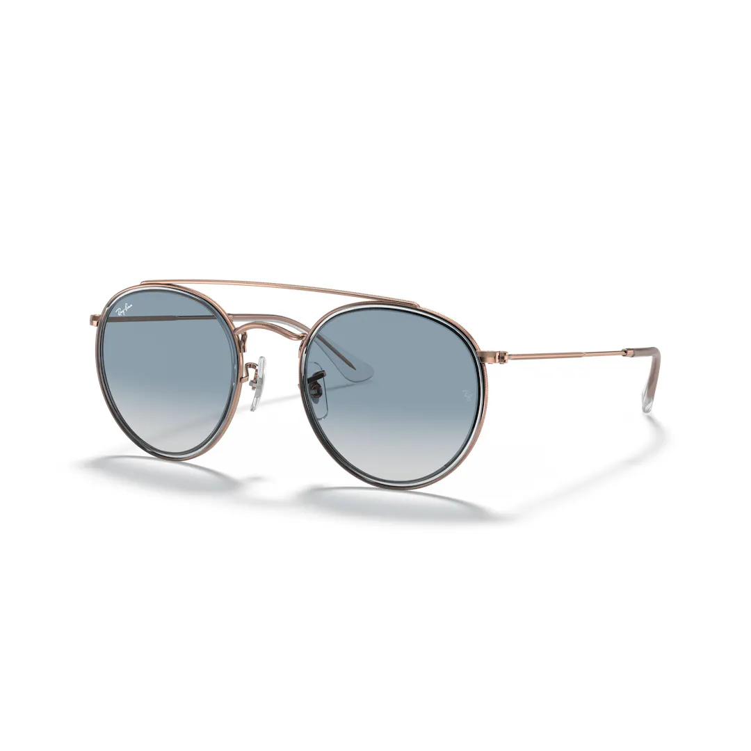 Ray-Ban Round Double Bridge 0RB3647N Solbriller - Runde Bronze