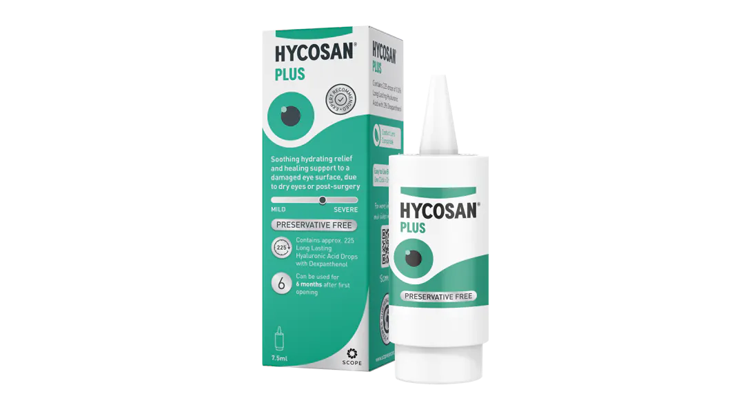 Angle_Left01, Hycosan Plus Preservative Free Eye Drops 1 x 7.5ml