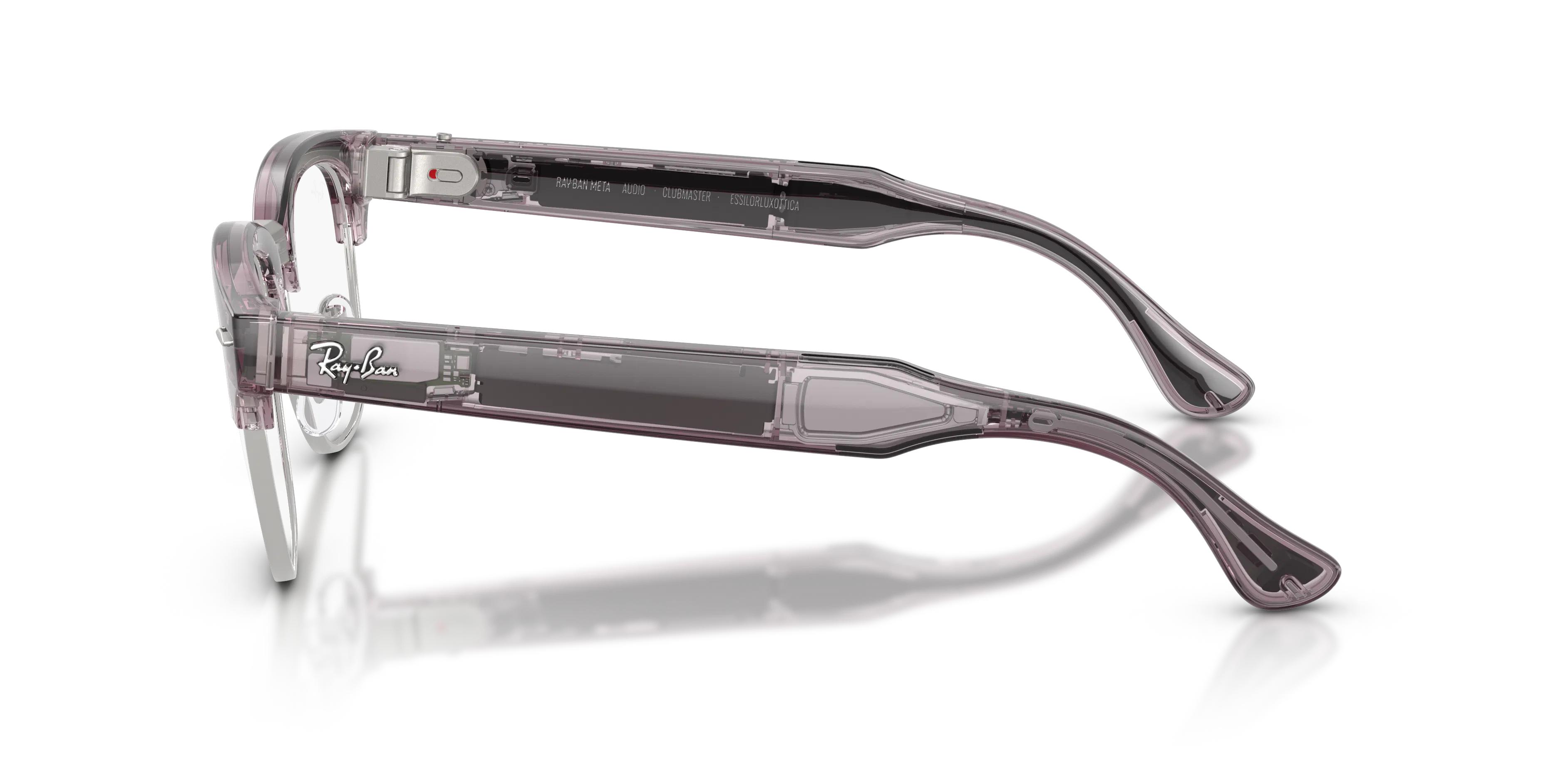 Angle_Left02, Ray-Ban Meta Audio Clubmaster RW 7004 with Transitions® lenses