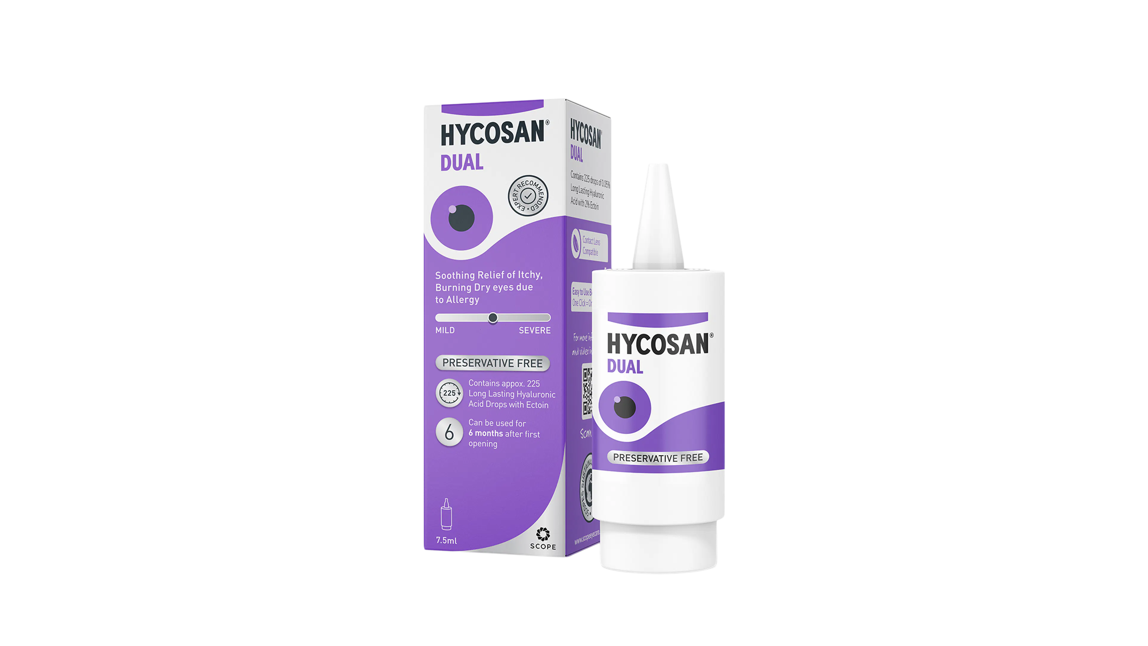 Angle_Left01, Hycosan Dual Preservative Free Eye Drops 1 x 7.5ml