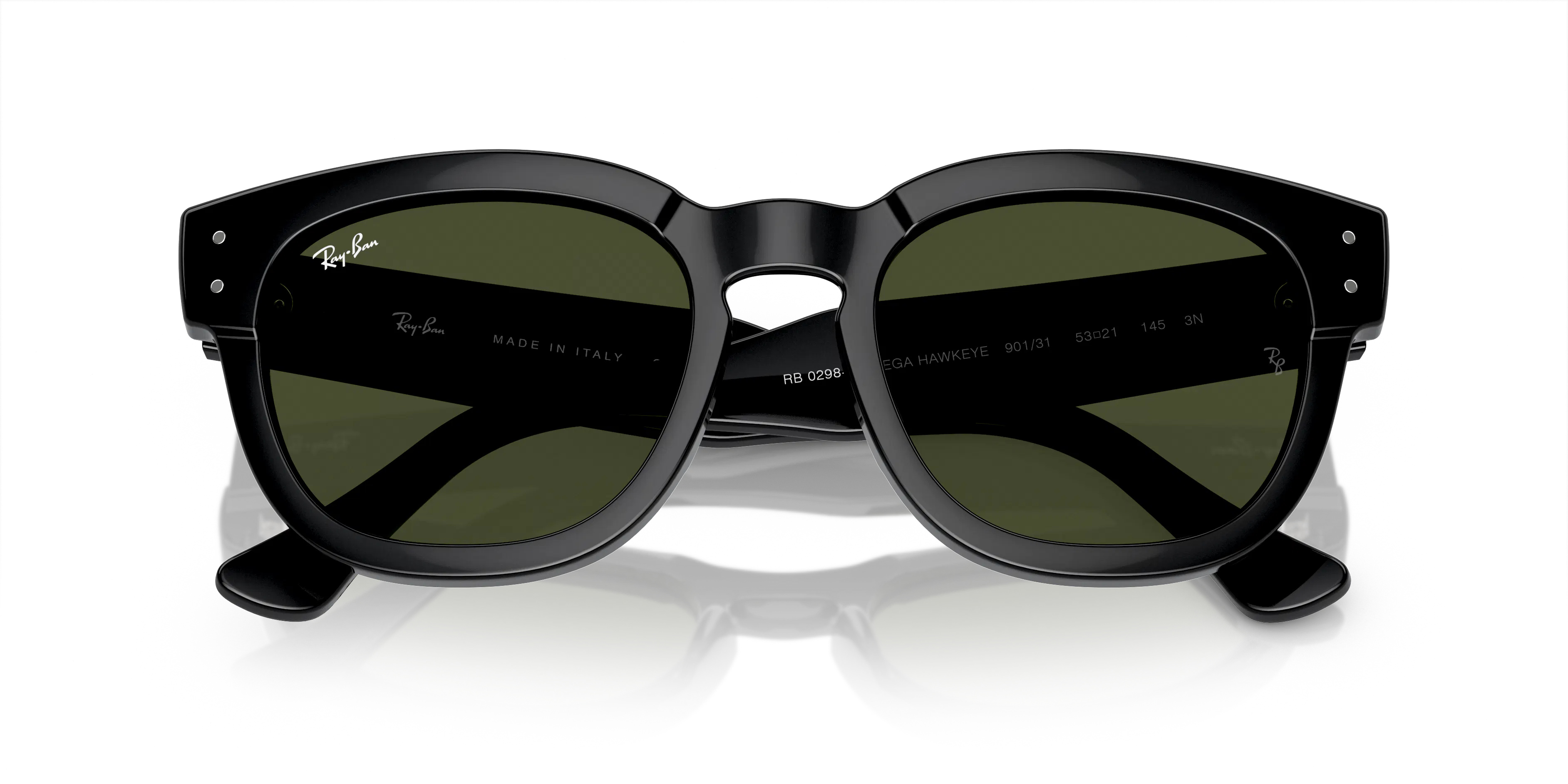 Ray-Ban RB0298S Mega Hawkeye square Sunglasses with Black frame