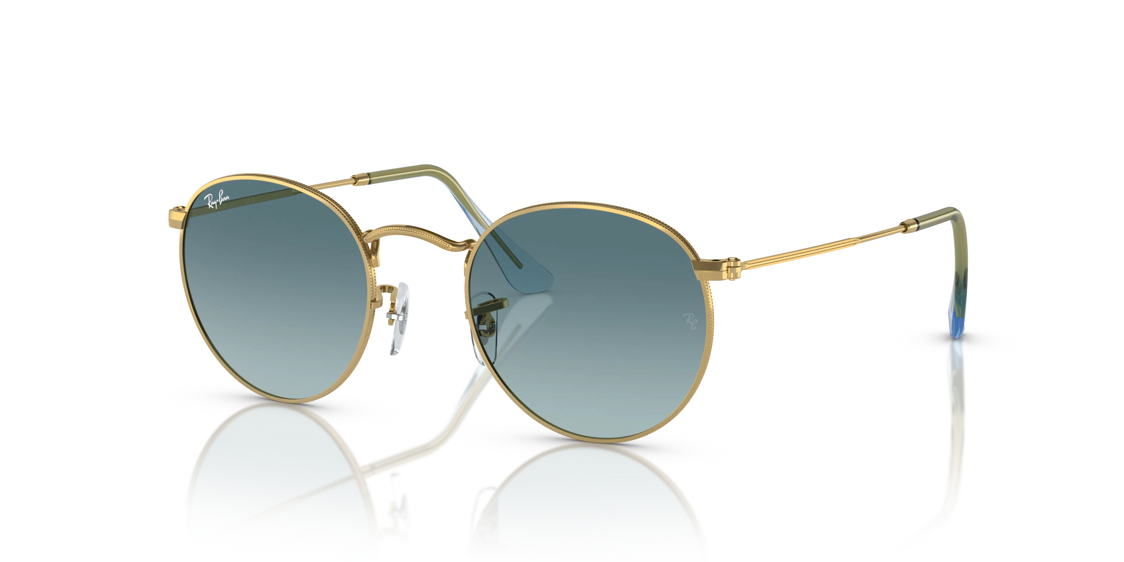 Angle_Left01, Ray-Ban Round Metal RB 3447 Sunglasses