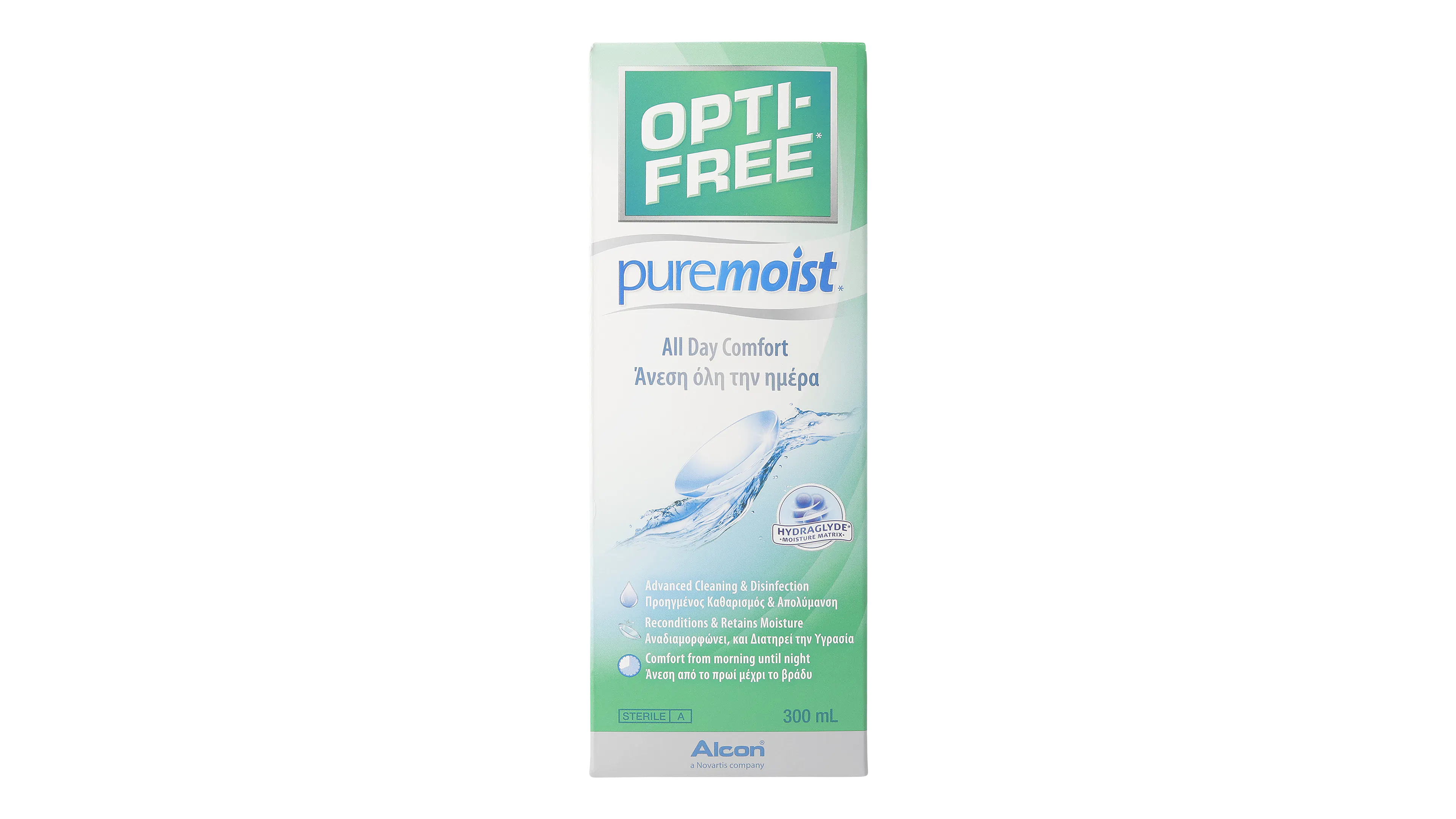 Front, Opti-Free PureMoist Solución única 300ml