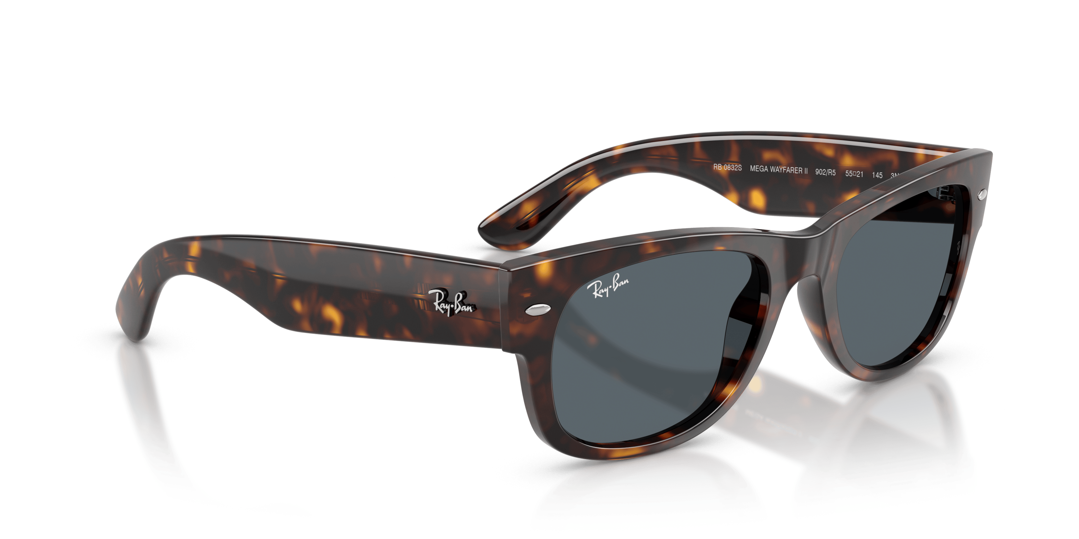 Angle_Right01, Ray-Ban Mega Wayfarer II RB0832S 902/R5