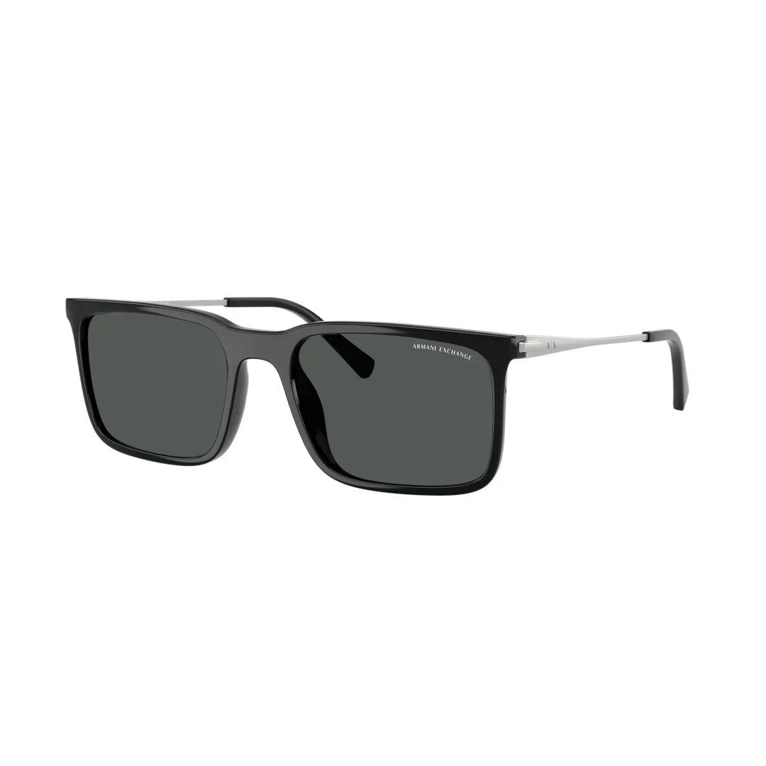 Armani Exchange 0AX4175SU Solbriller - Firkantede Sort Armani Exchange 0AX4175SU Solbriller - Firkantede Sort