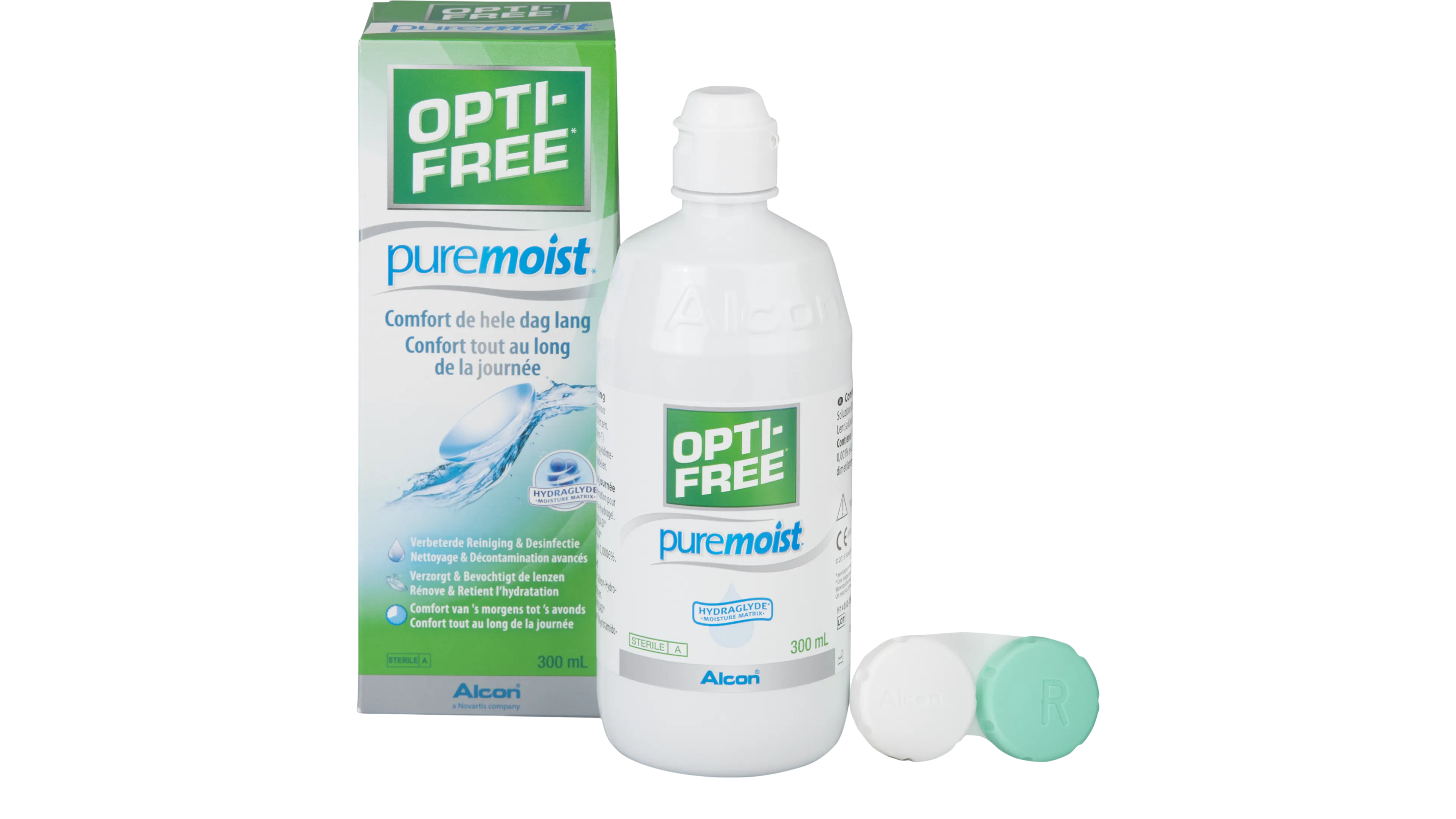 Front, Optifree Puremoist Kontaktlinsevæske 300 ml