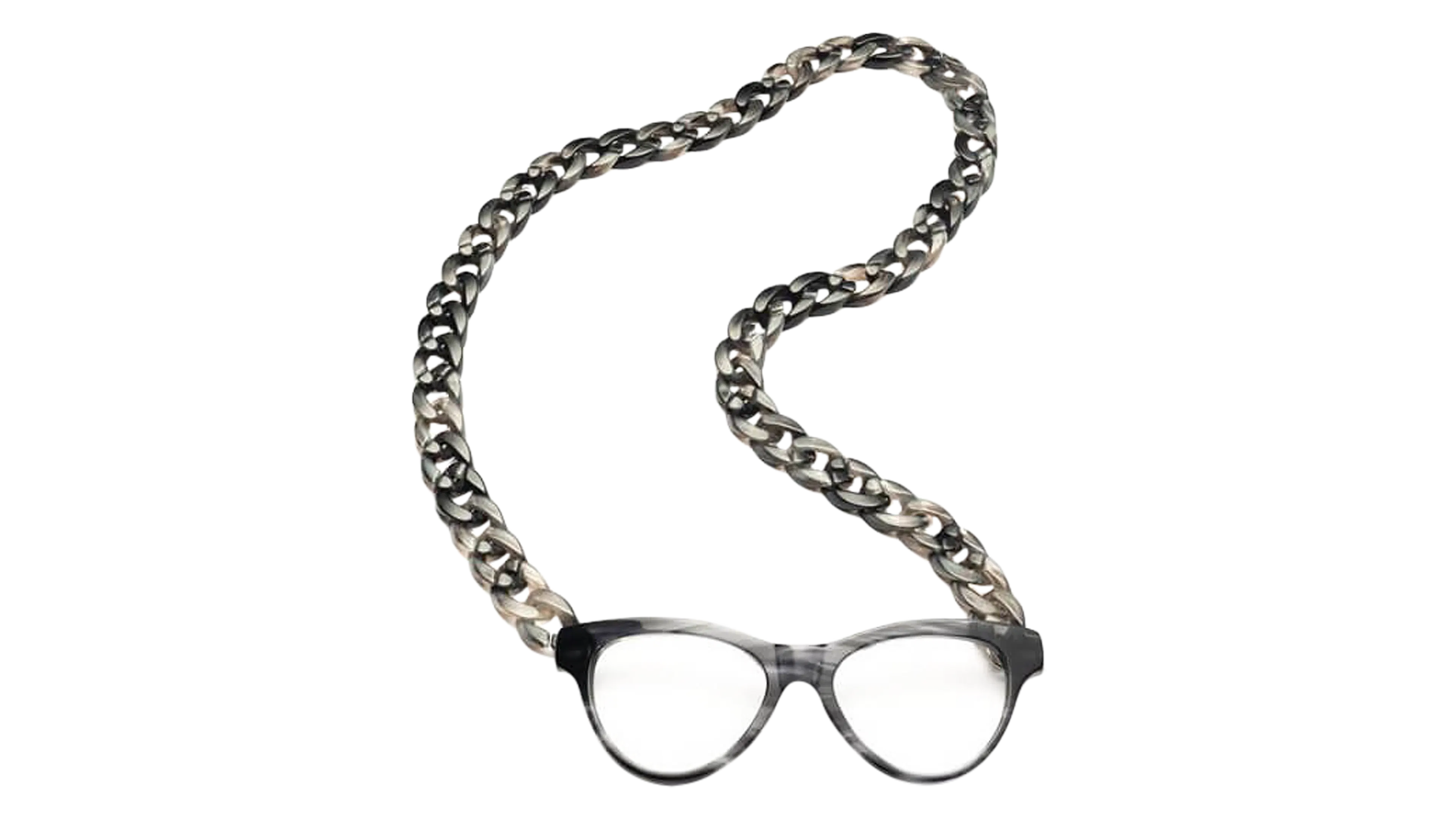 Front, CotiVision Joen - Grey (+2.00) Necklace Reading Glasses