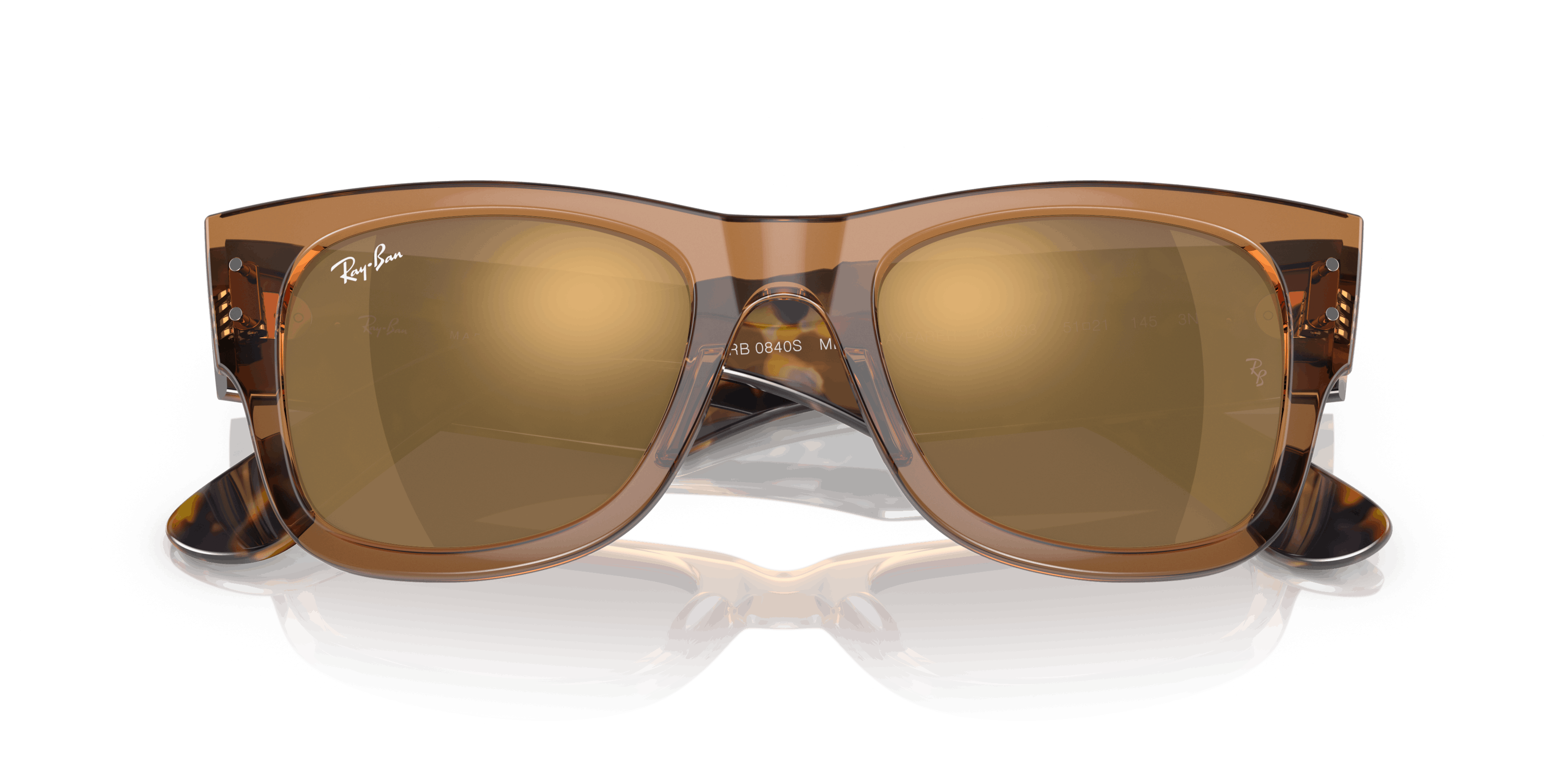 Folded, Ray-Ban MEGA WAYFARER RB0840S 663693