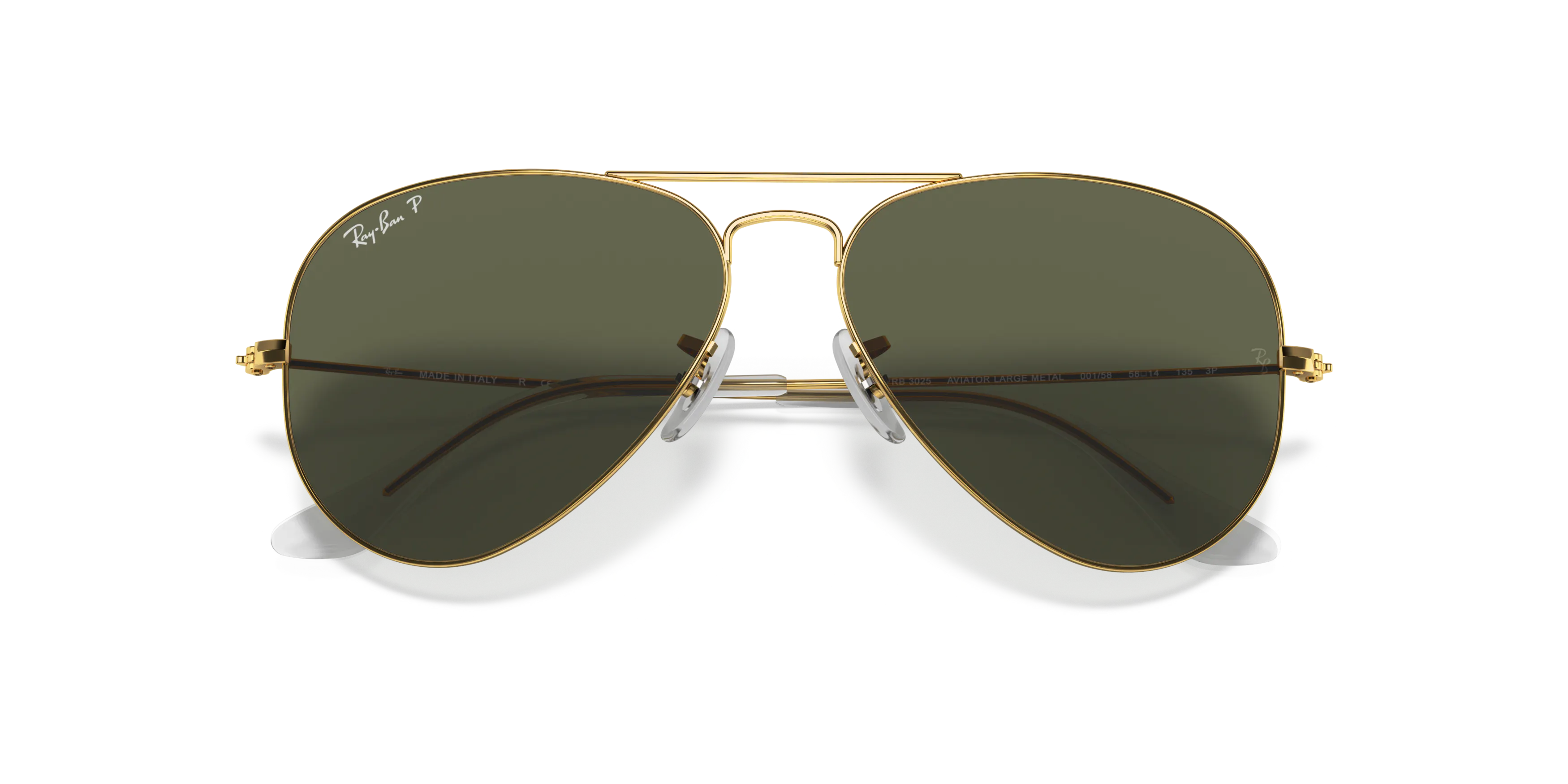 Folded, Ray-Ban Aviator Classic RB3025 001/58
