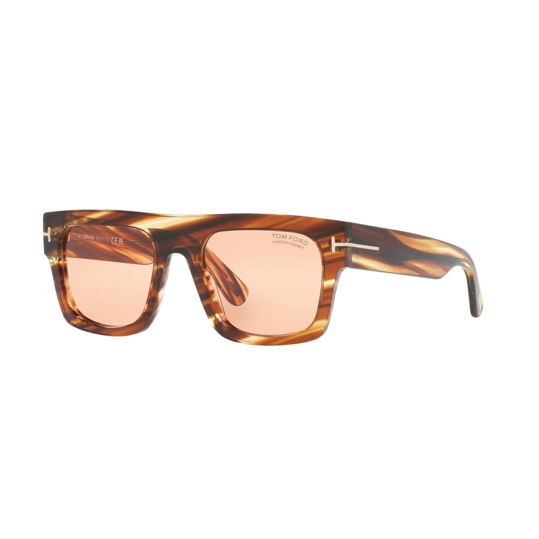 Tom Ford Fausto FT0711 Solbriller - Firkantede Skildpadde