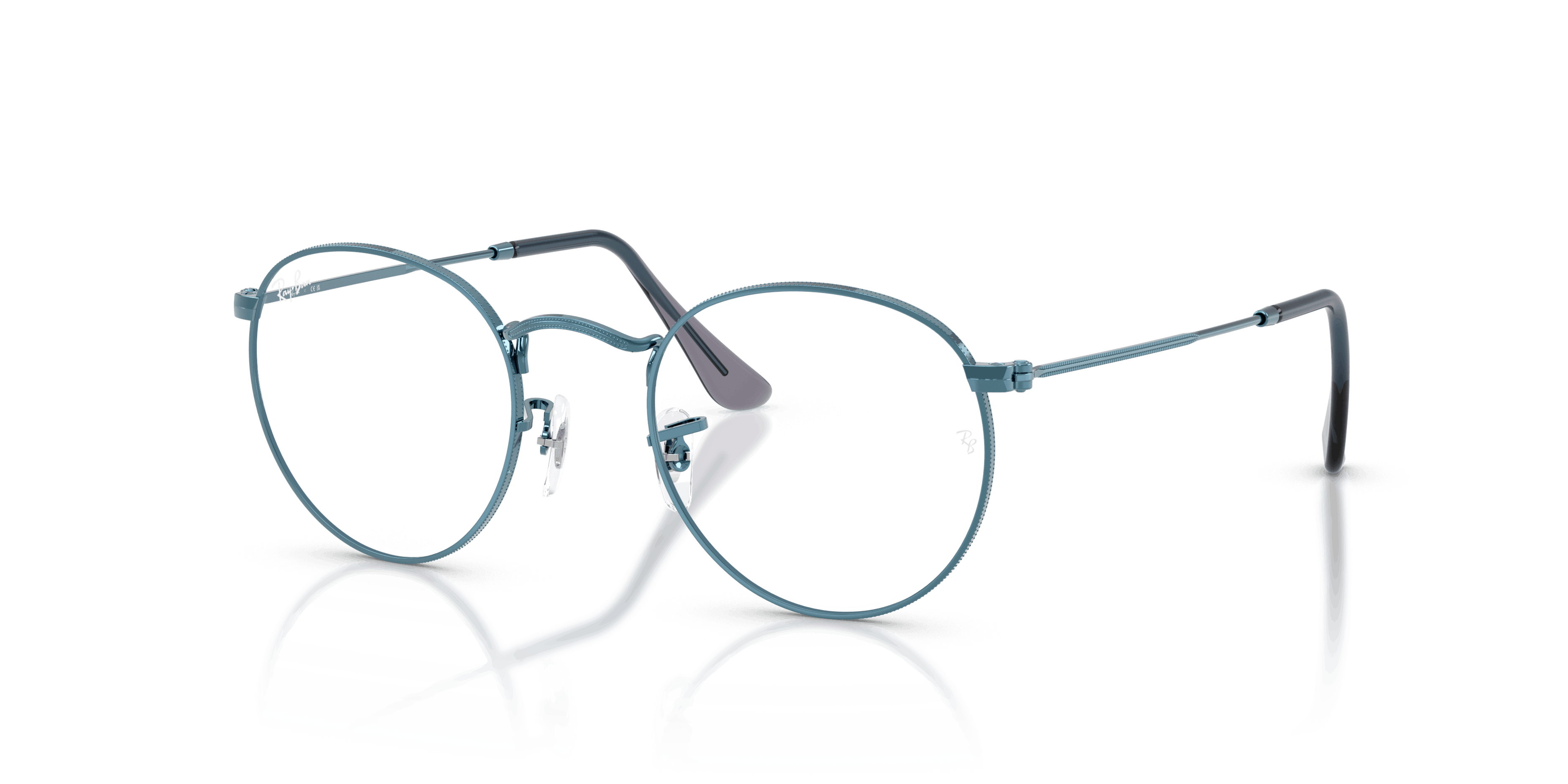 Angle_Left01, Ray-Ban Round Metal RX 3447V Glasses