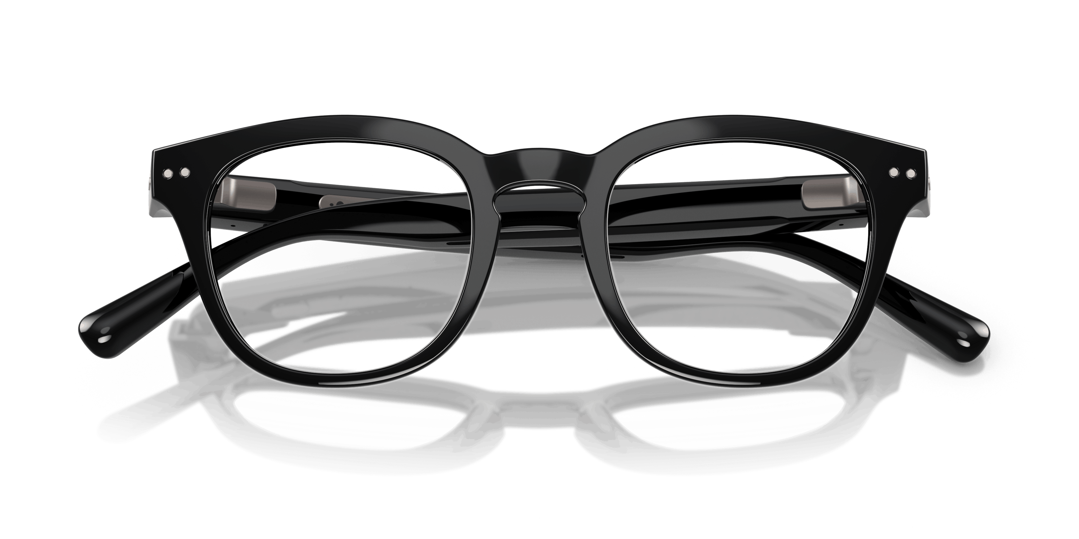 Folded, Nuance Audio AW5002 Hearing Glasses with Transitions® Lenses