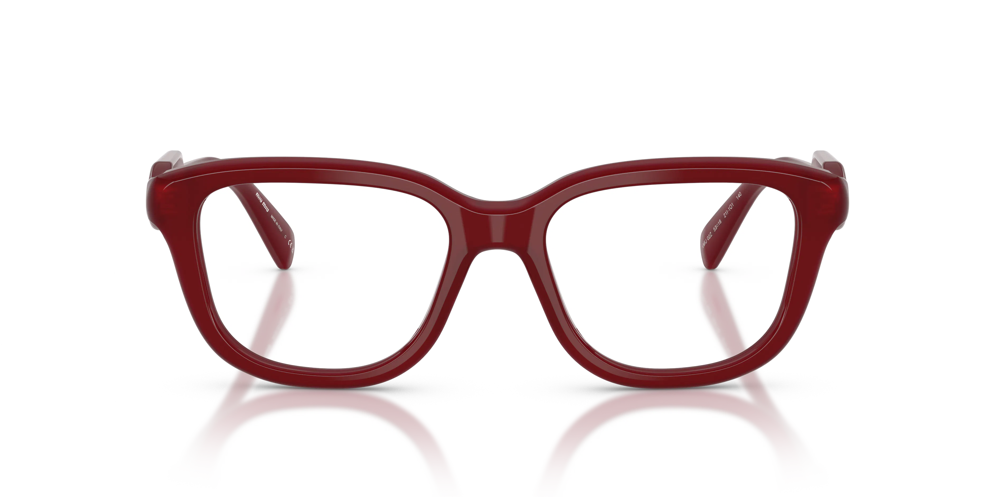 Front, MIU MIU 0 MU 02ZV 21I1O1