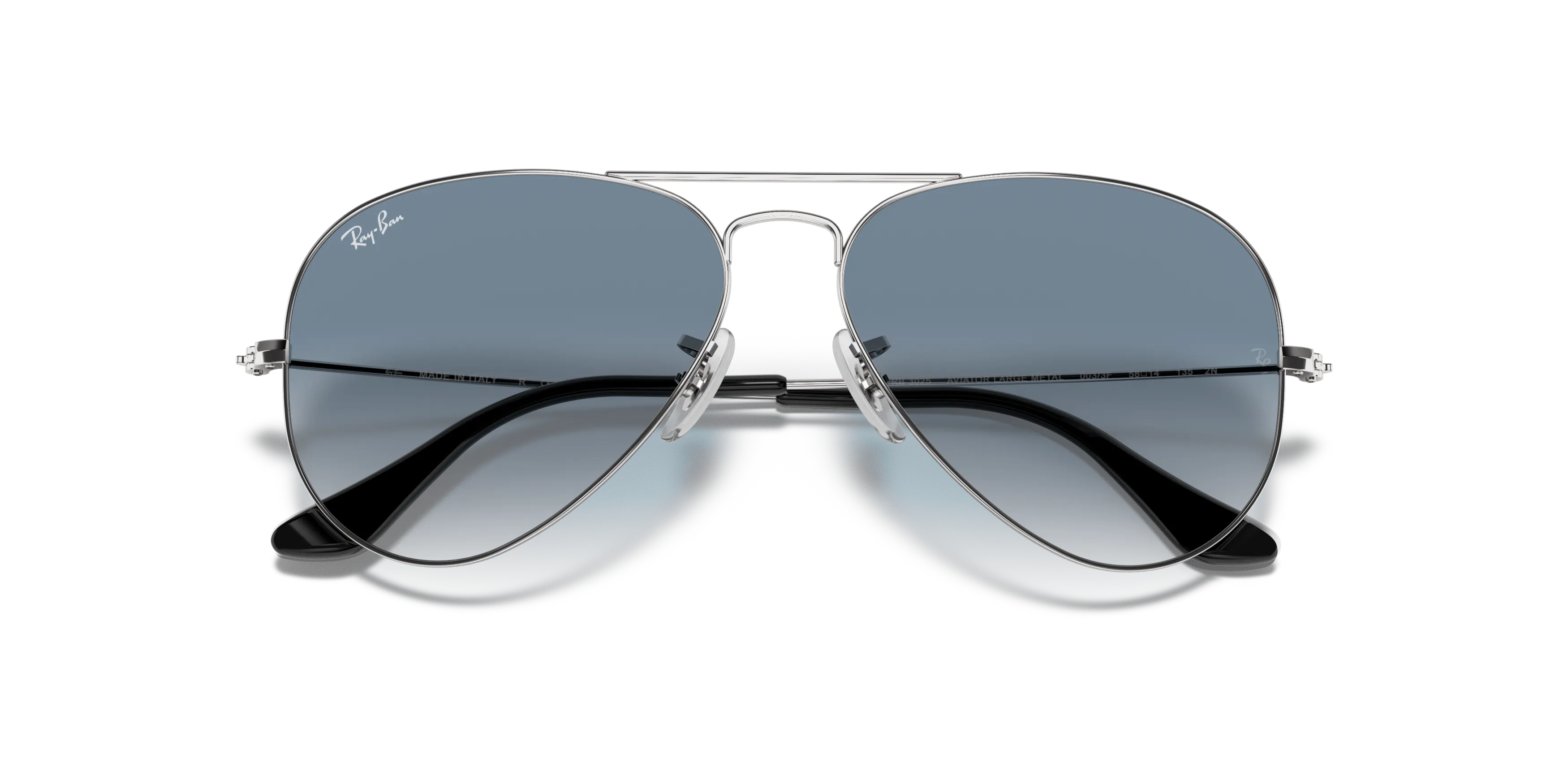 Folded, Ray-Ban Aviator Gradient RB3025 003/3F