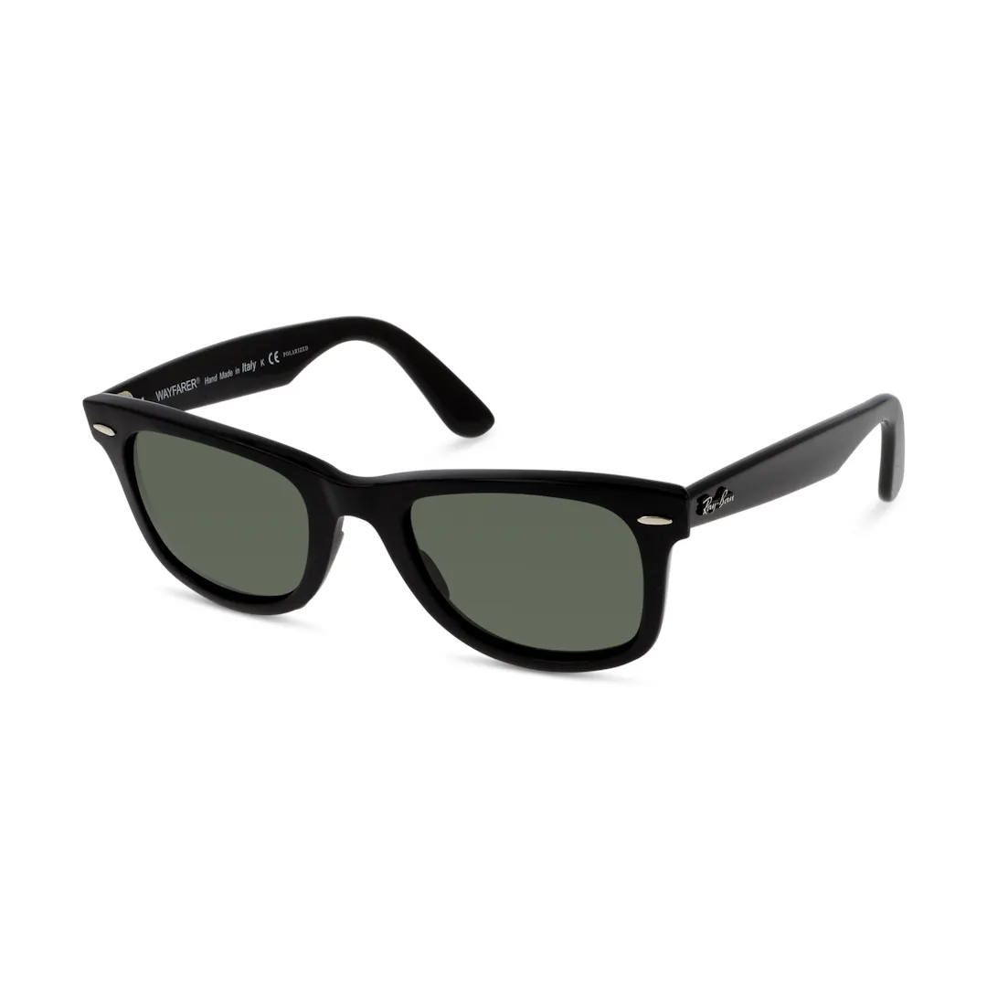 Ray-Ban Original Wayfarer Classic 0RB2140 Solbriller - Firkantede Sort Polariserede Linser