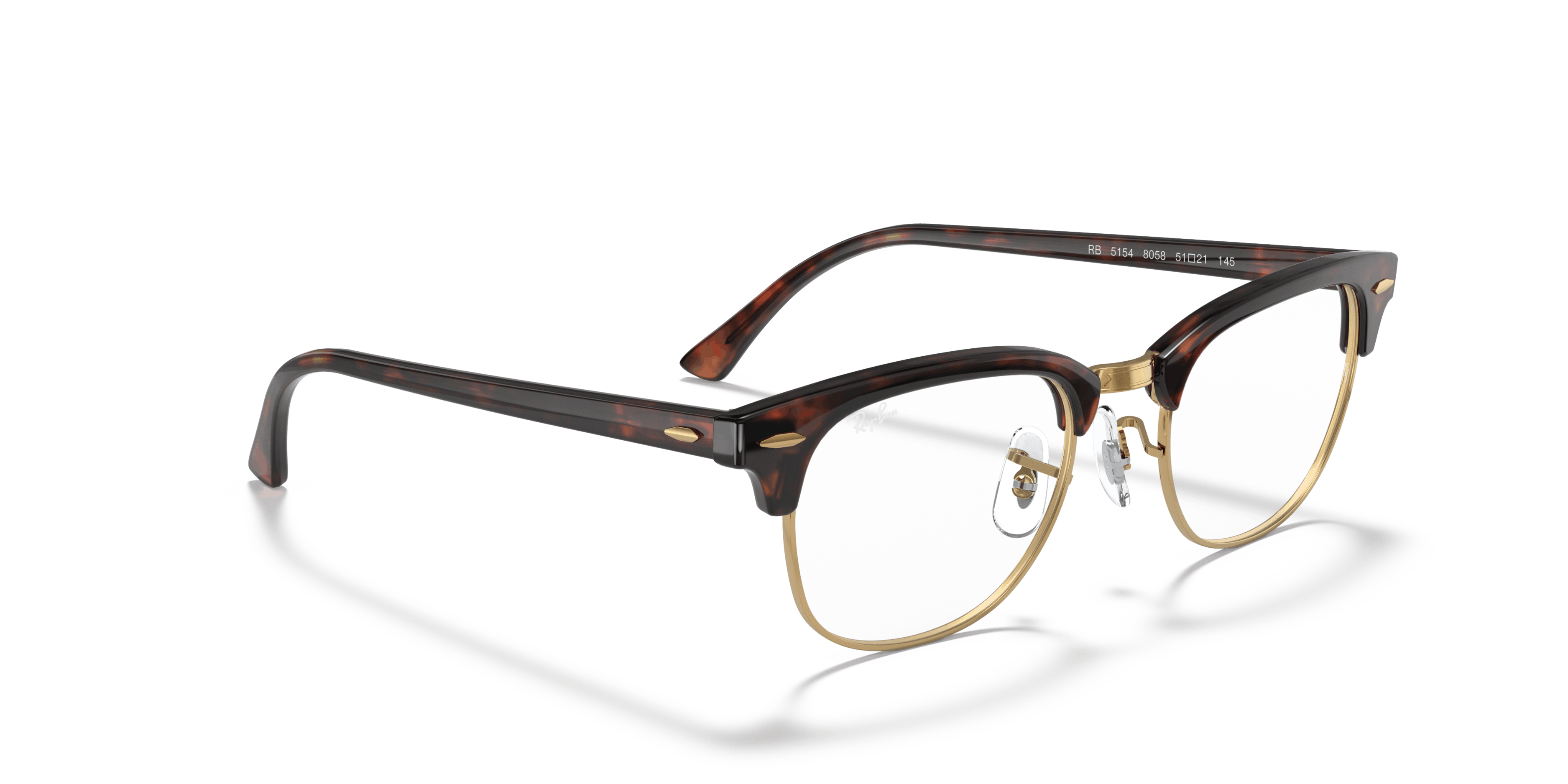 Angle_Right01, Ray-Ban Clubmaster RX 5154 Glasses