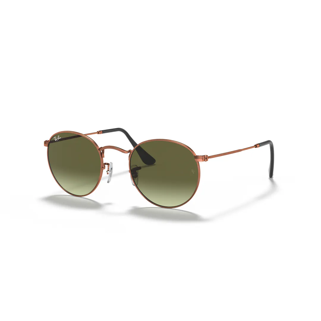 Ray-Ban Round Metal 0RB3447 Solbriller - Runde Bronze