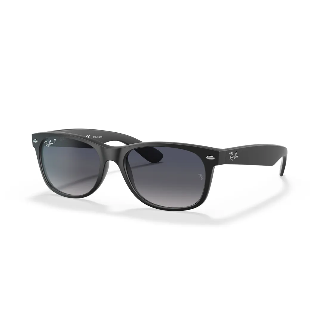Ray-Ban New Wayfarer Classic 0RB2132 Solbriller - Firkantede Sort Polariserede Linser