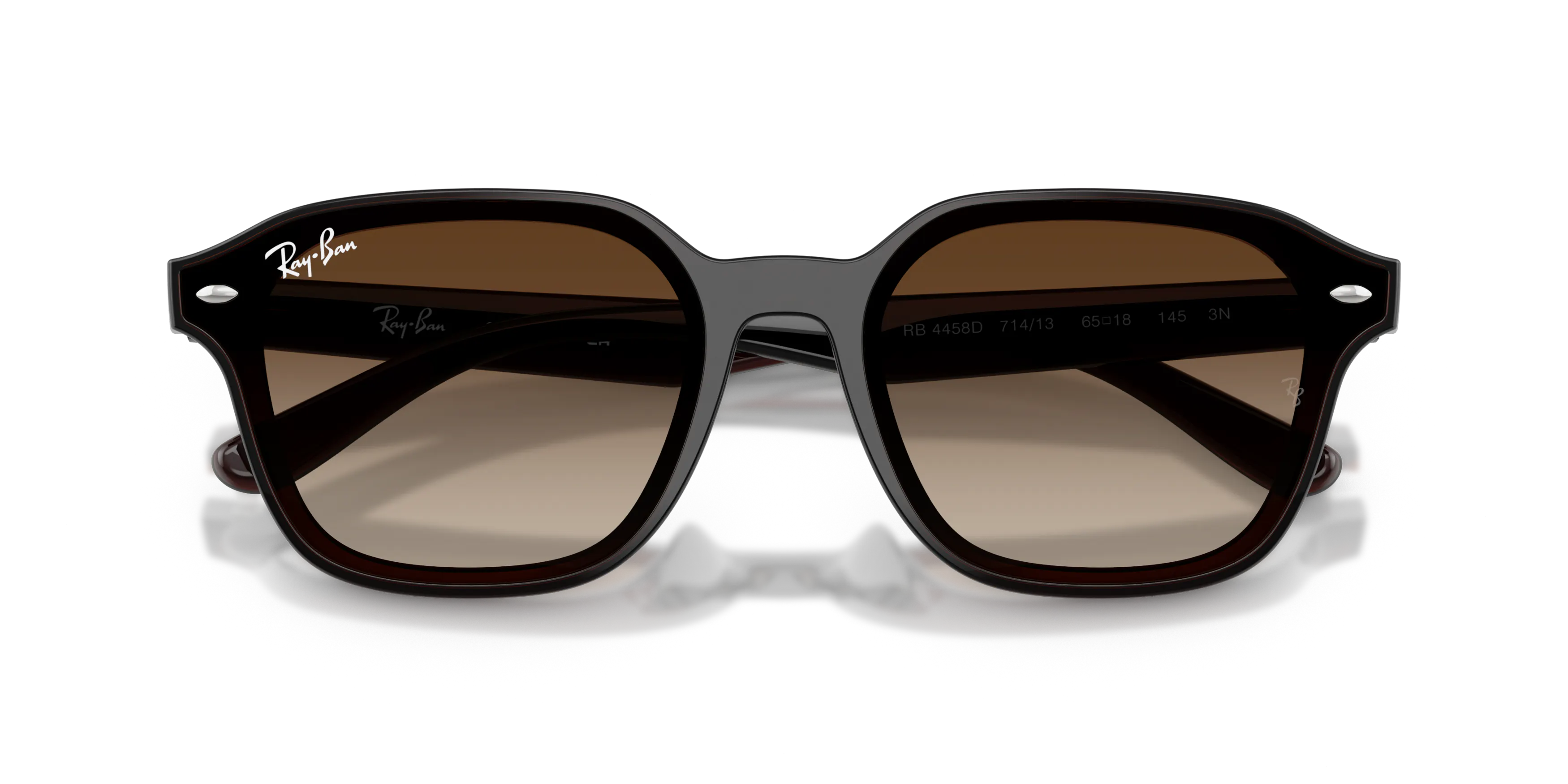 Ray BanサングラスRB 4458D 714/13 650 18 145 Ray-Ban RB4458D XL (65 - 18) with Brown lenses and Brown frame