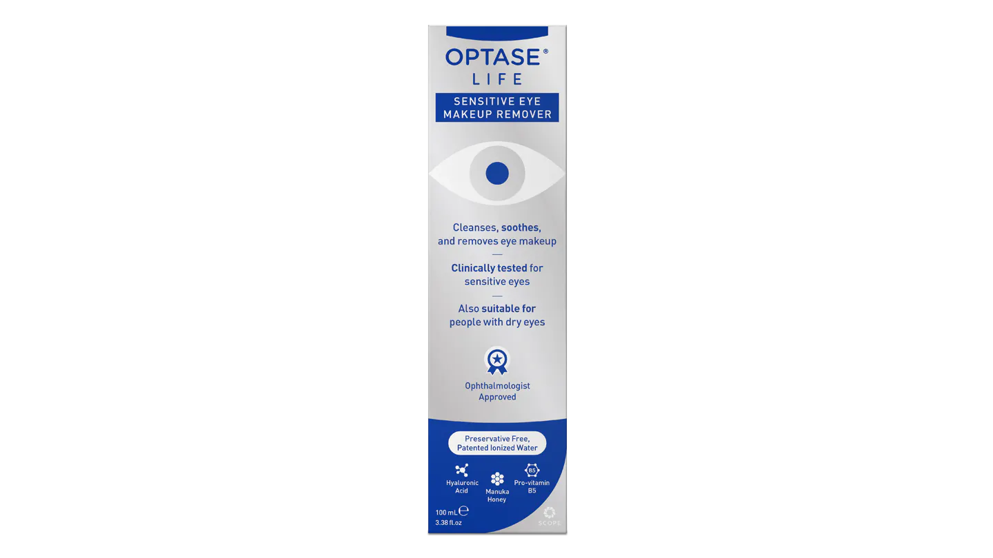 Front, Optase Life Makeup Remover 1 x 100ml