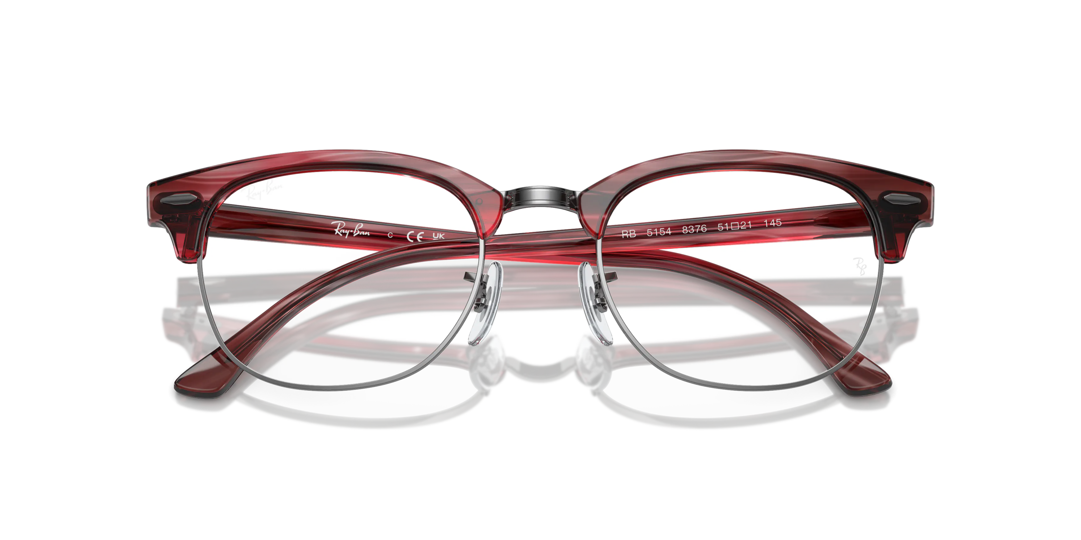 Folded, RAY-BAN Clubmaster Optics RX5154 8376
