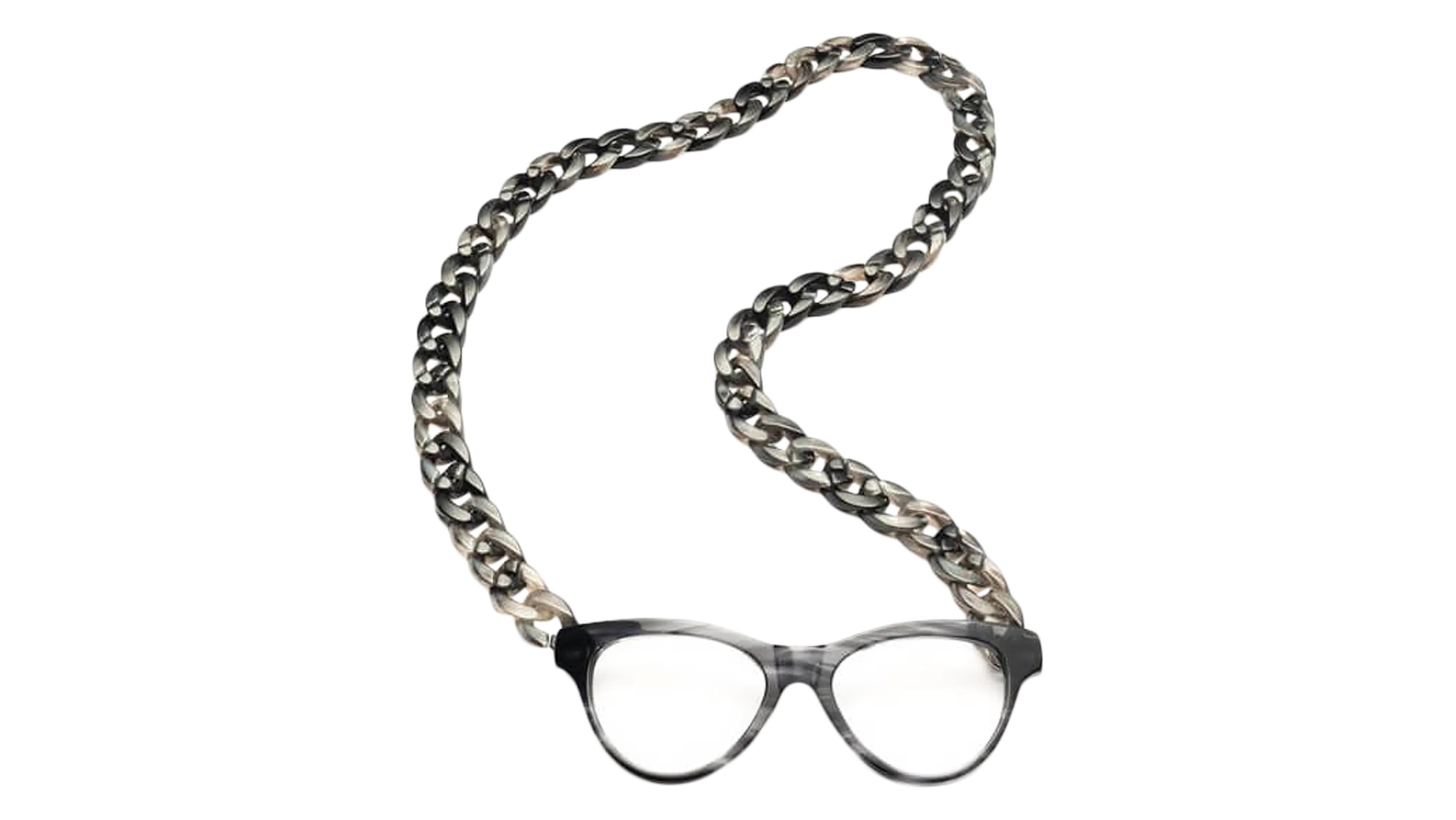 Front, CotiVision Joen - Grey (+2.50) Necklace Reading Glasses