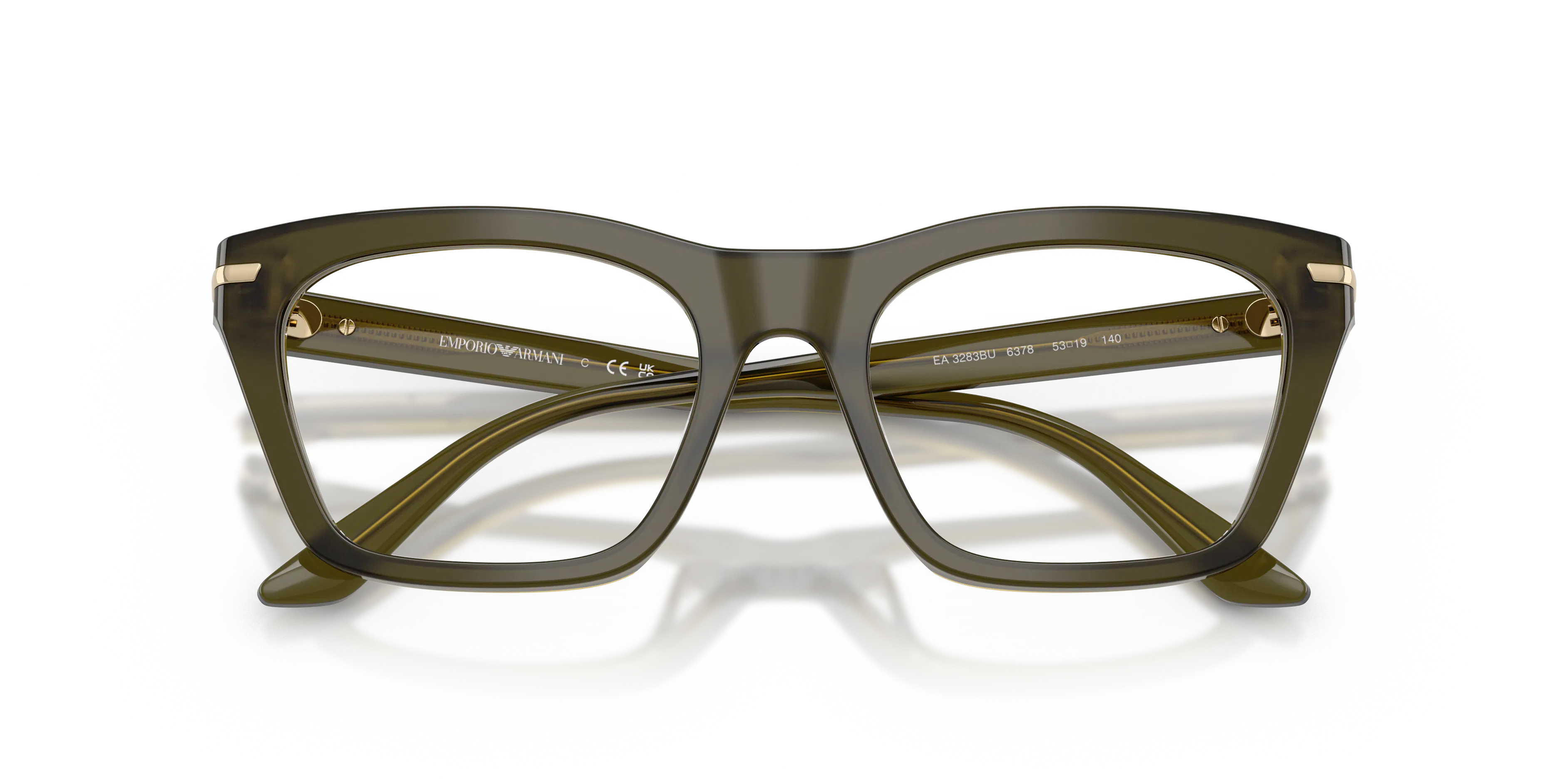 Folded, Emporio Armani EA 3283BU Glasses