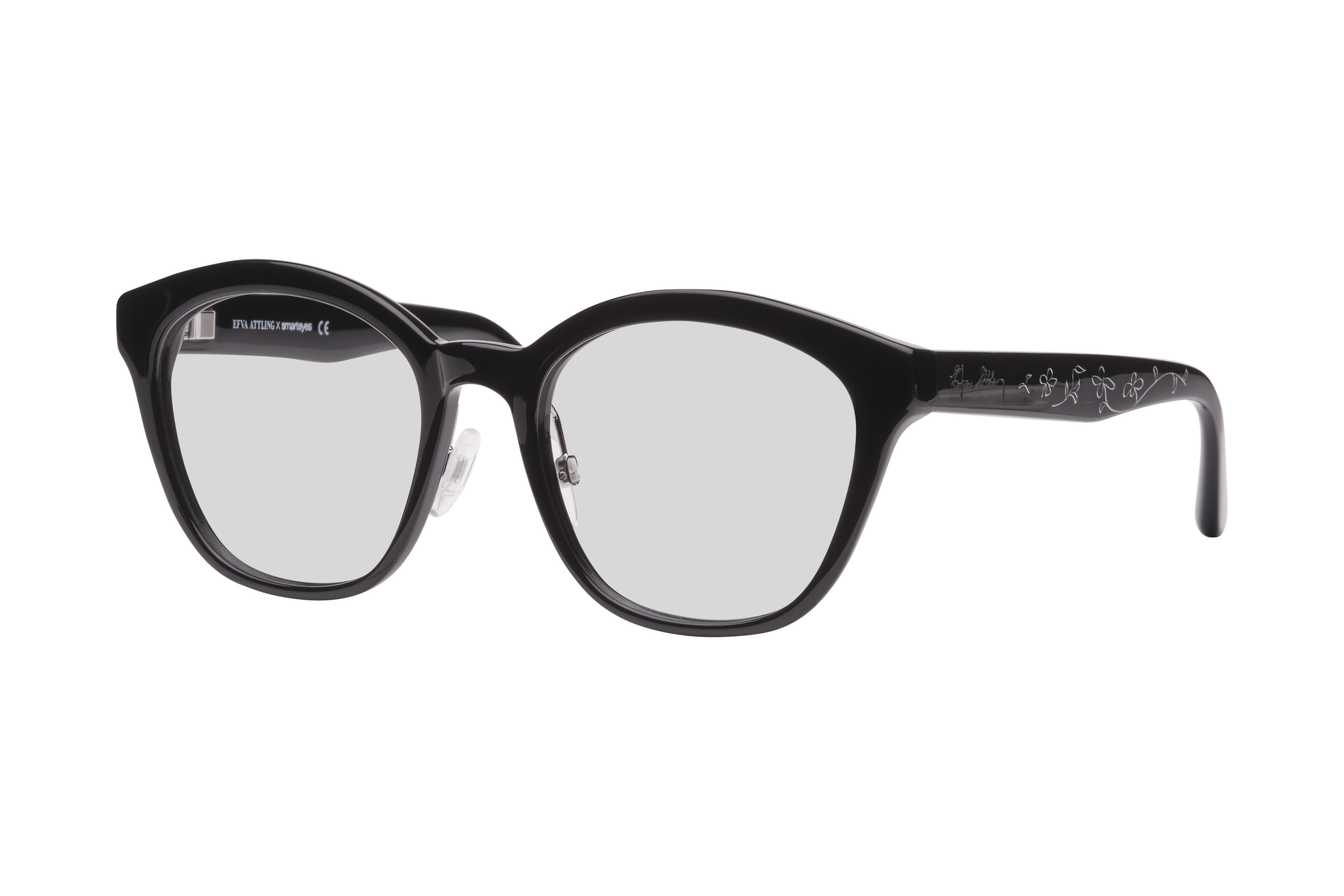 Angle_Left01, Efva Attling Floral 8030 9991 Glasögonbåge