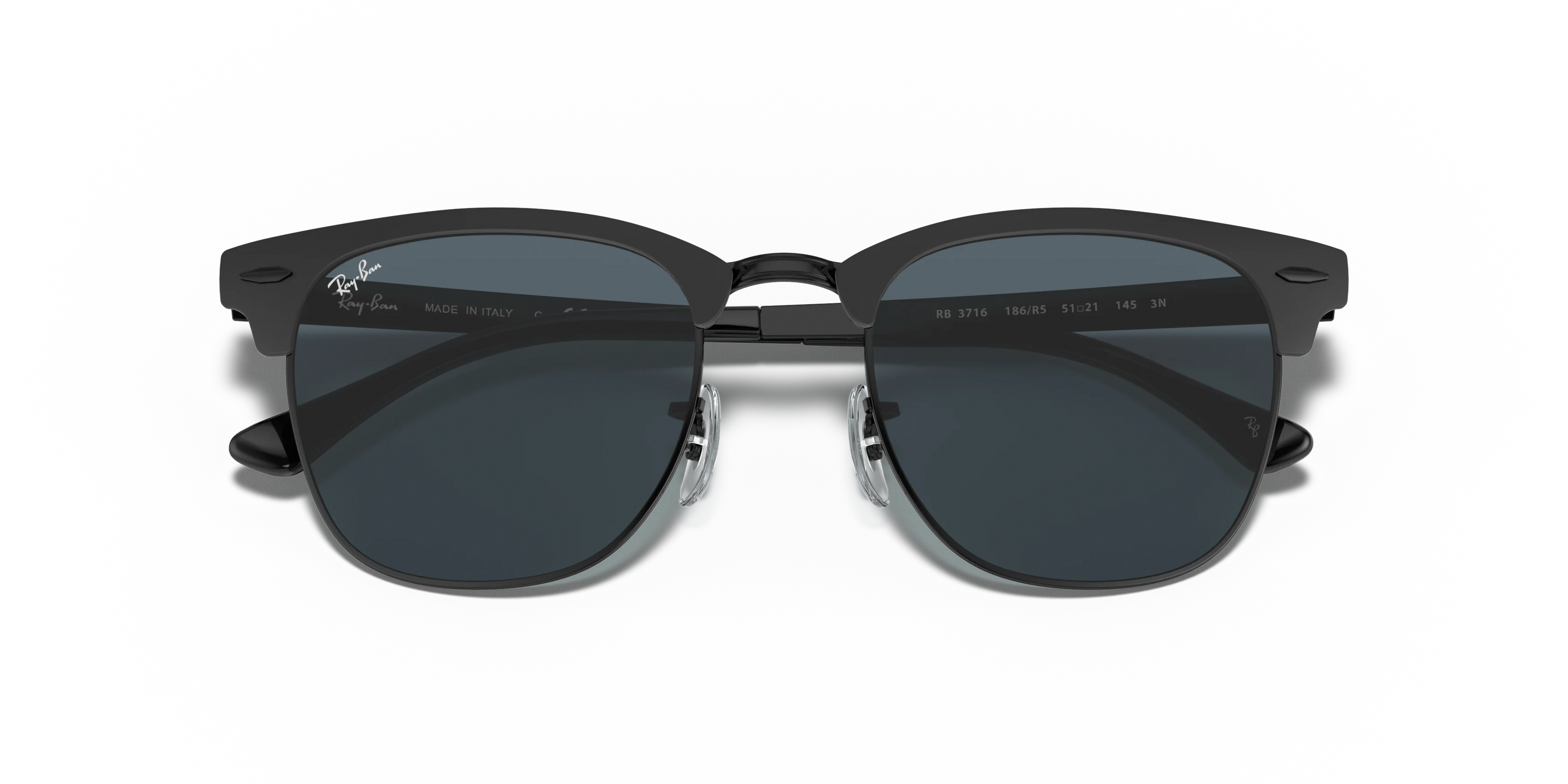Ray-Ban RB3016 CLUBMASTER 1354/R5 51□21 Ray-Ban RB 3716 Black Sunglasses | Vision Express