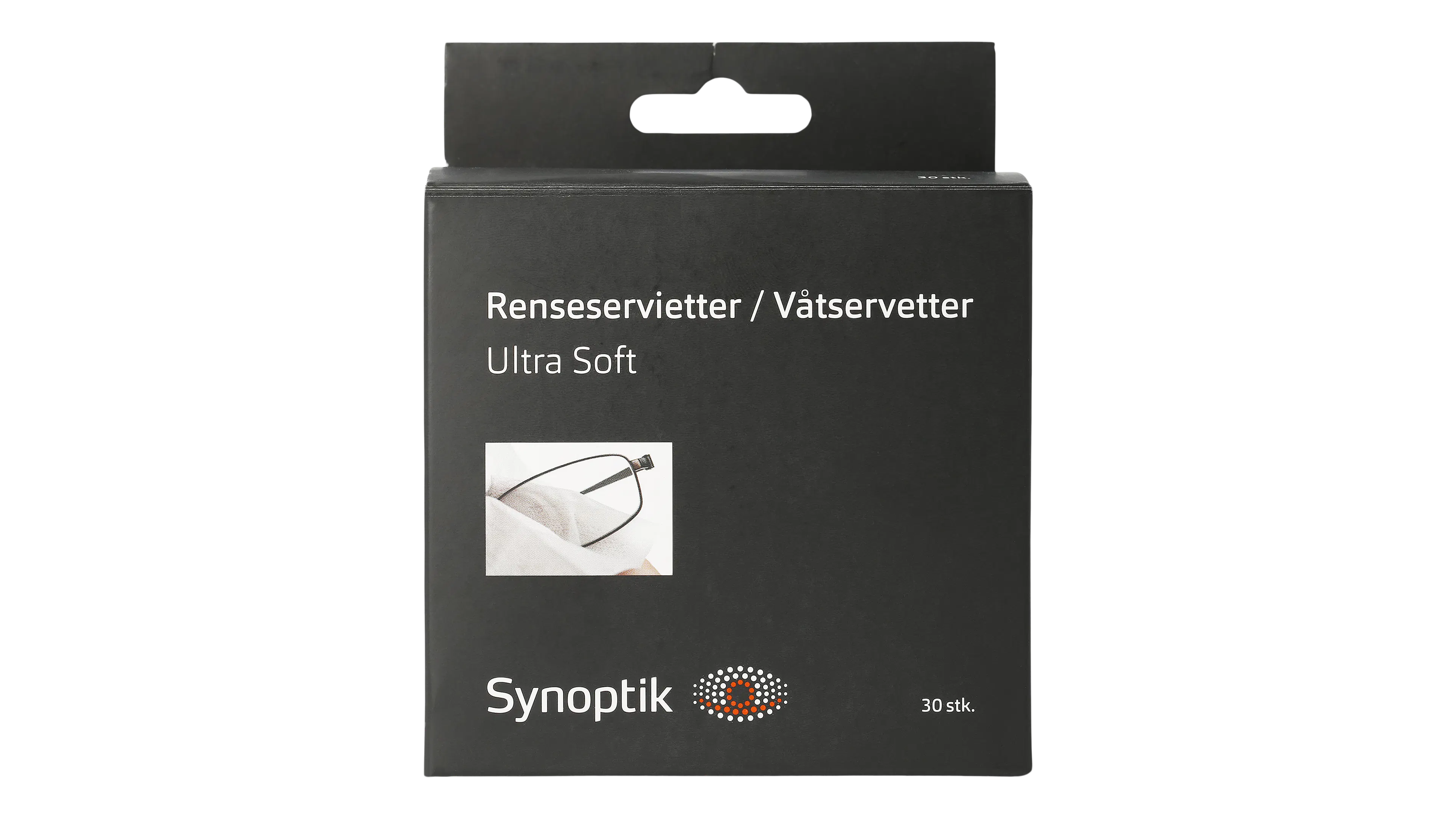 Front, Synoptik Tilbehør Renseservietter 30 stk.