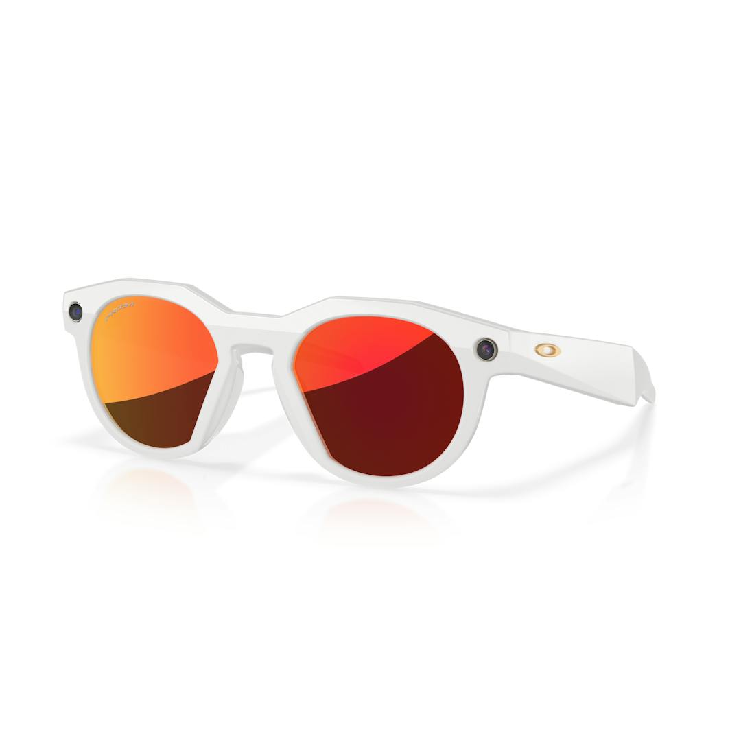 Oakley Meta HSTN 0OW8002 Solbriller - Runde Grå Spejlede Linser