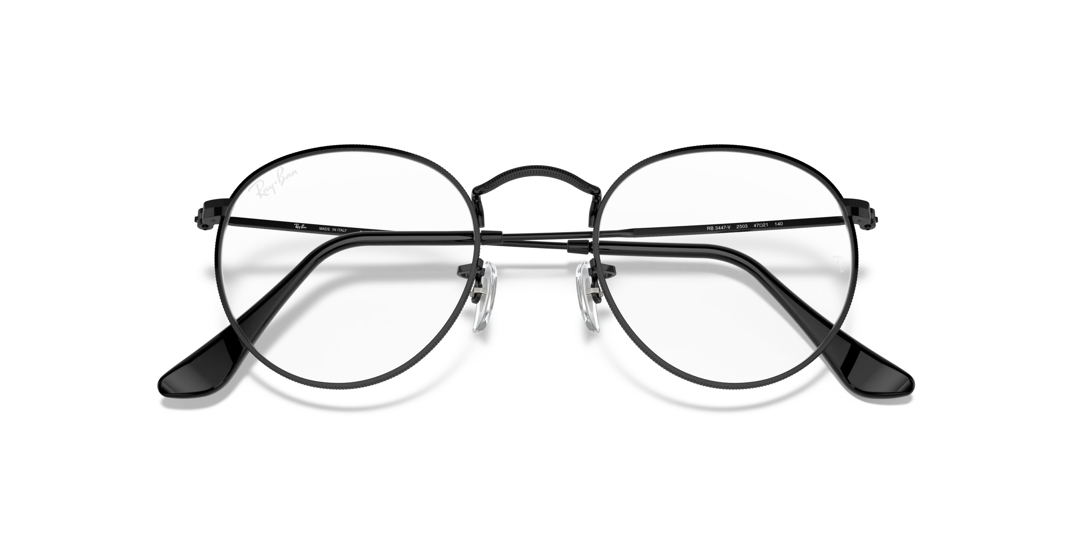 Folded, RAY-BAN Round Metal Optics RX3447V 2503