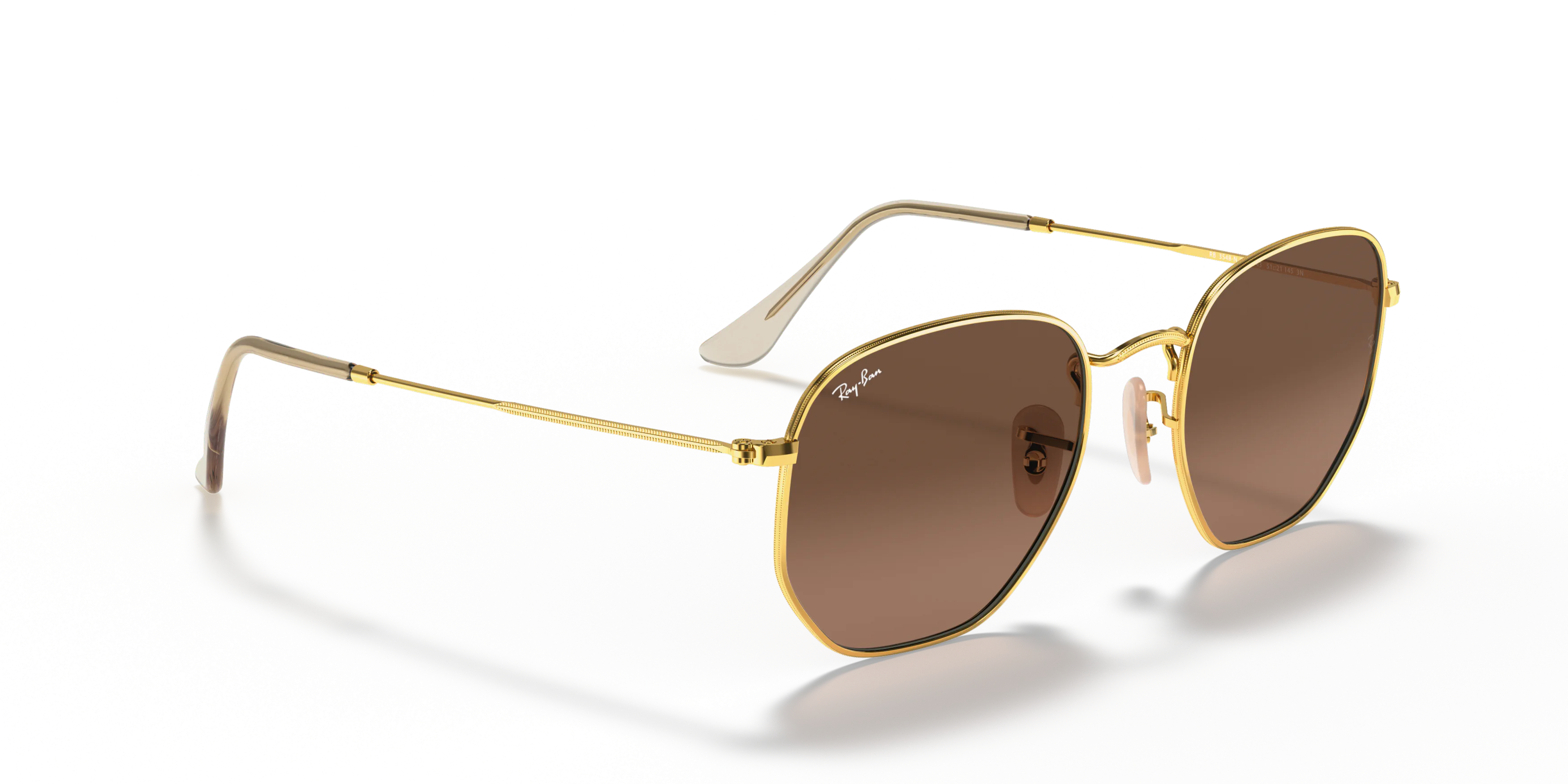 Angle_Right01, Ray-Ban Hexagonal Flat Lenses RB3548N 912443