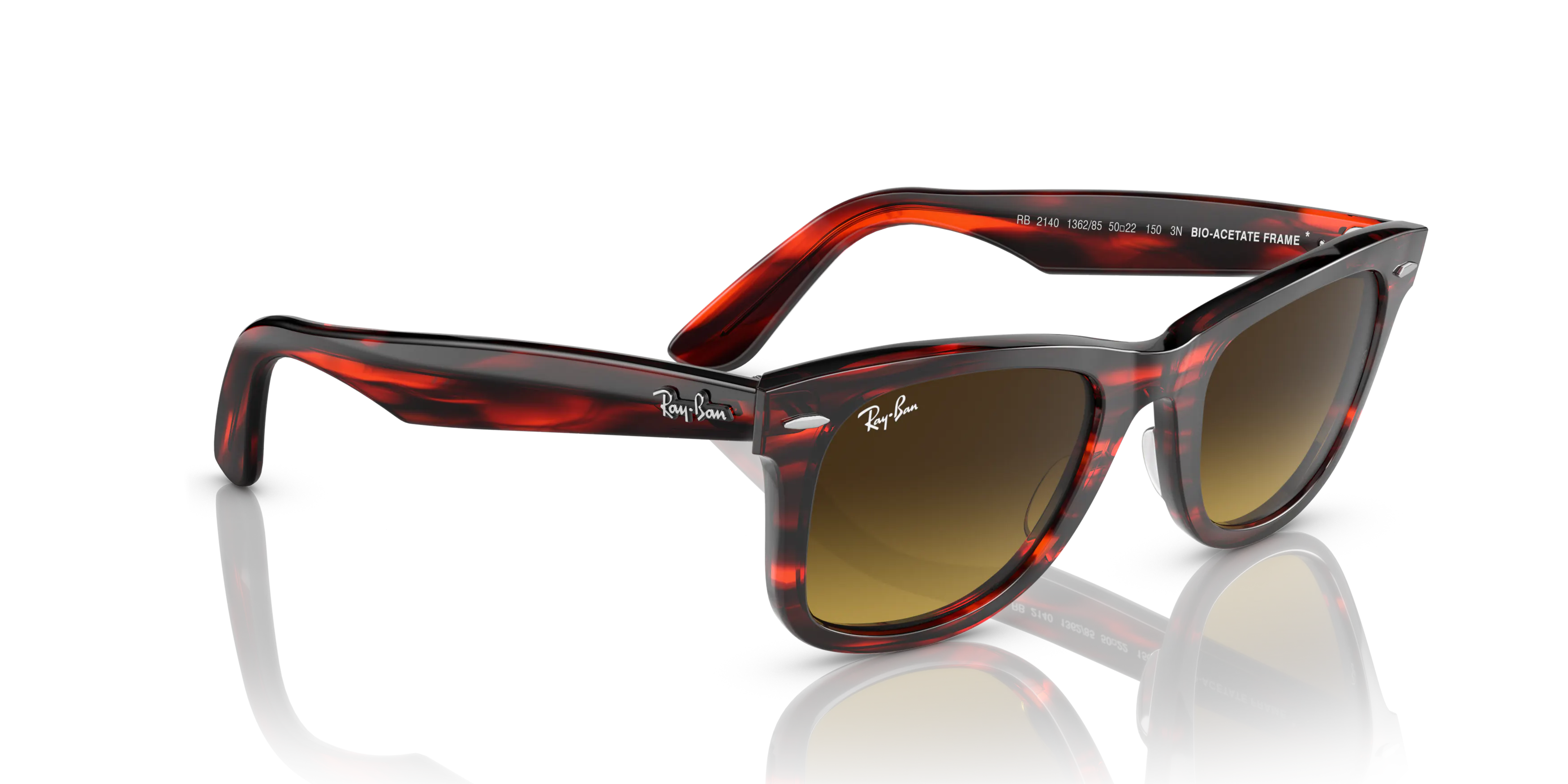 Ray-Ban RB2140 Original Wayfarer Bio-Based square Sunglasses with