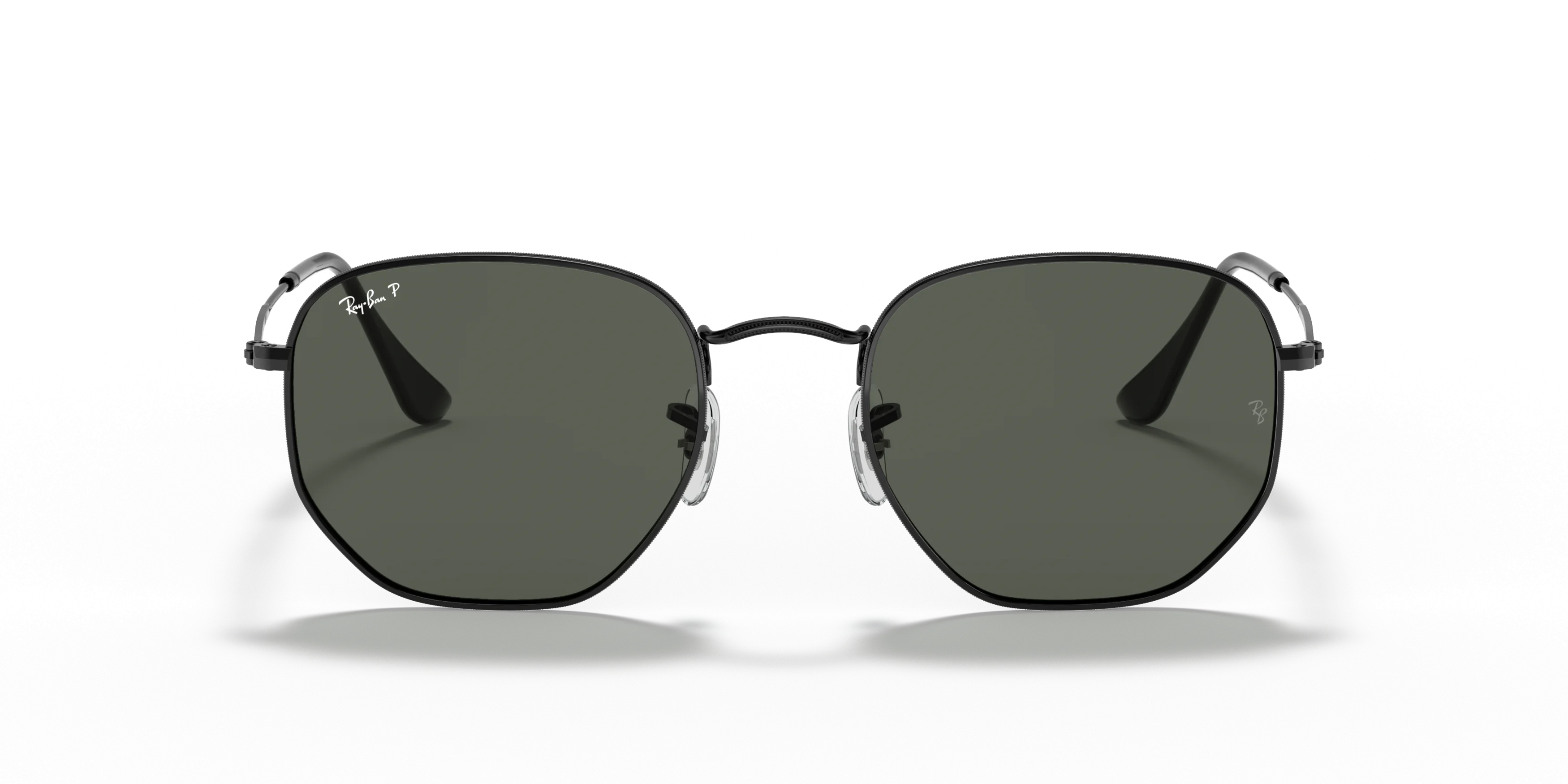 Front, Ray-Ban Hexagonal Flat Lenses RB3548N 002/58 Solglasögon