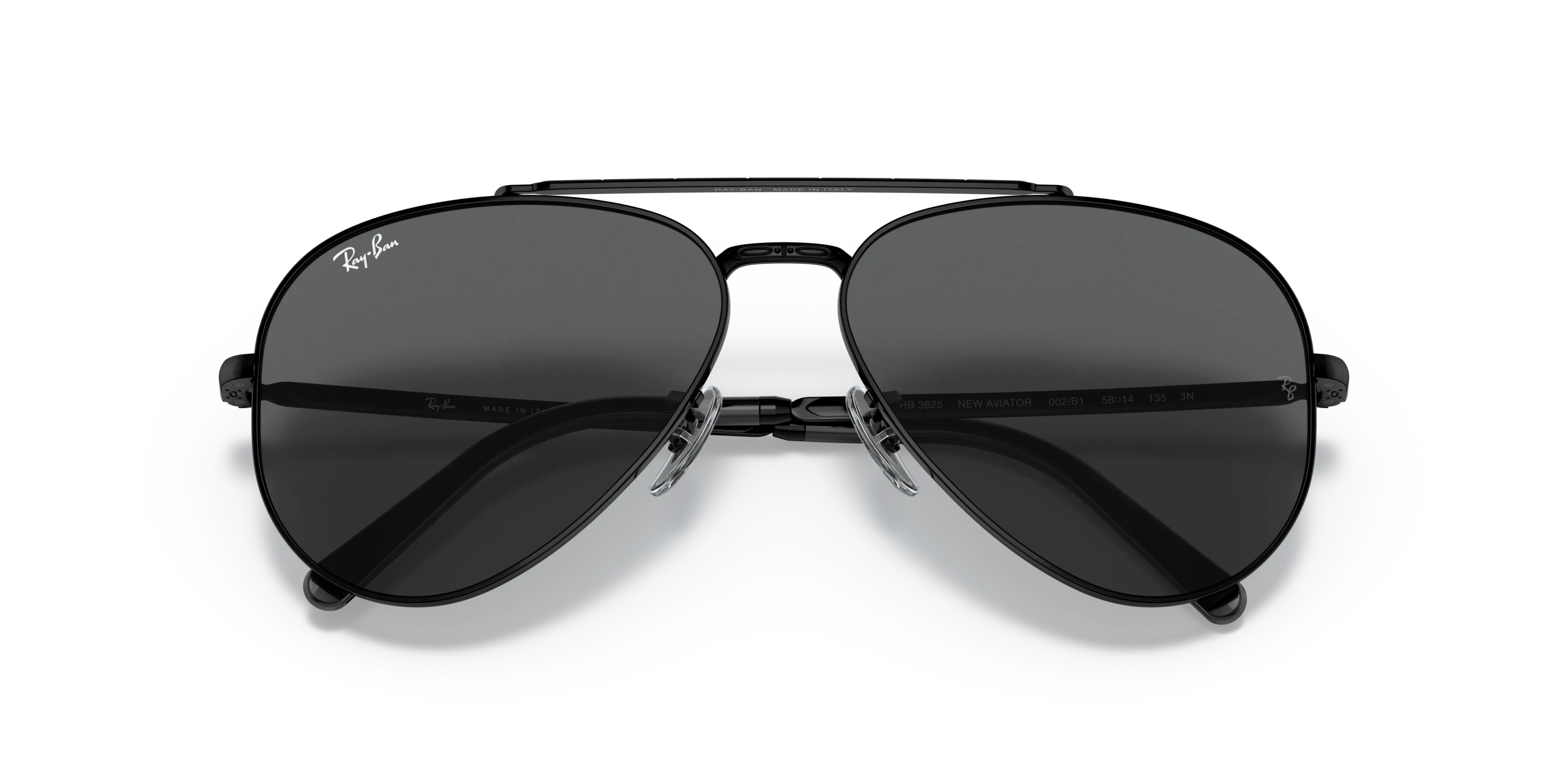 Folded, Ray-Ban New Aviator RB3625 002/B1