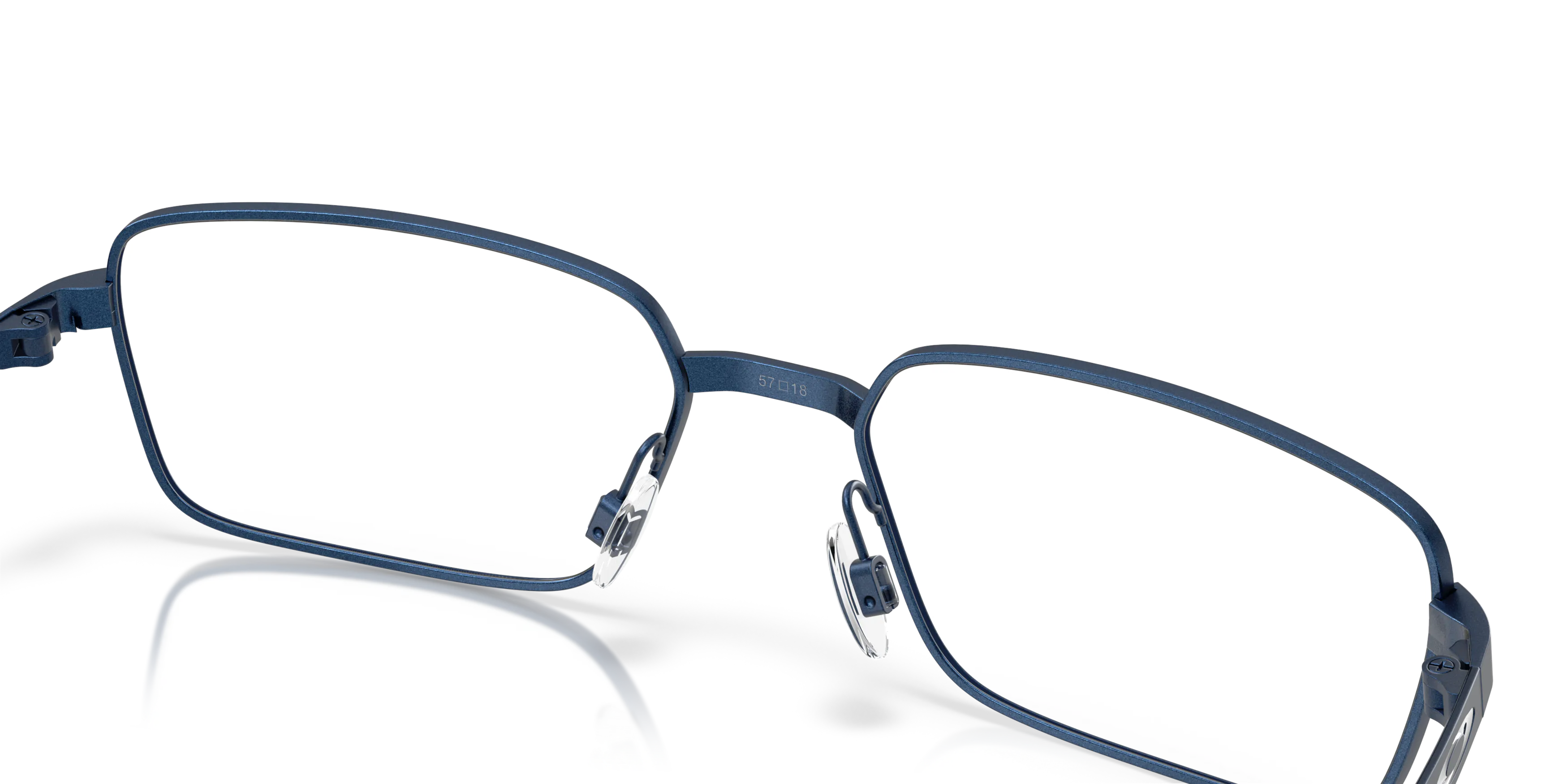Oakley OX3036 Foil RQ rectangle Glasses with Blue frame | David Clulow