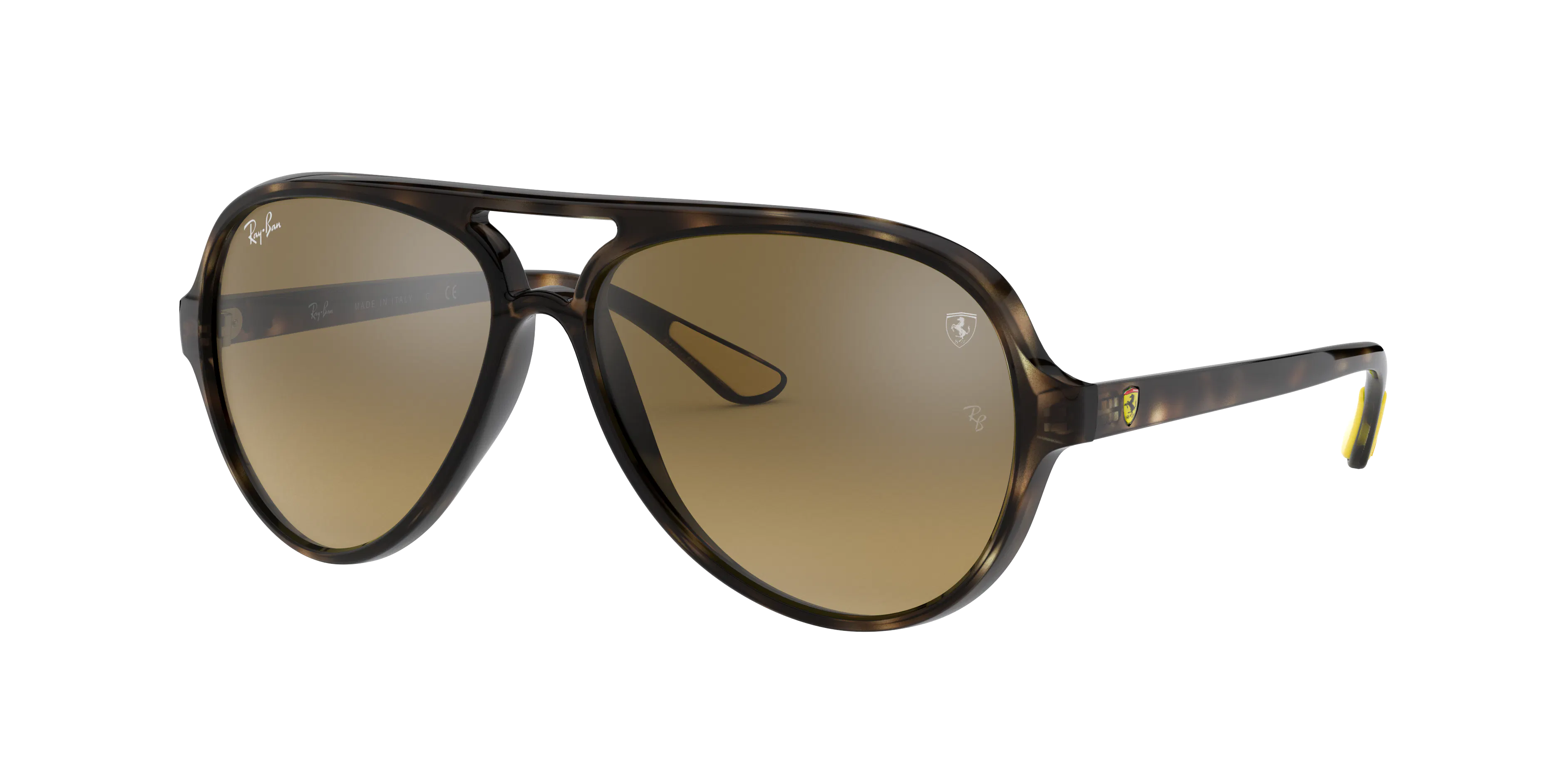 Ray-Ban Scuderia Ferrari Collection 0RB4125M Solglasögon - Polariserade och spegelvända linser