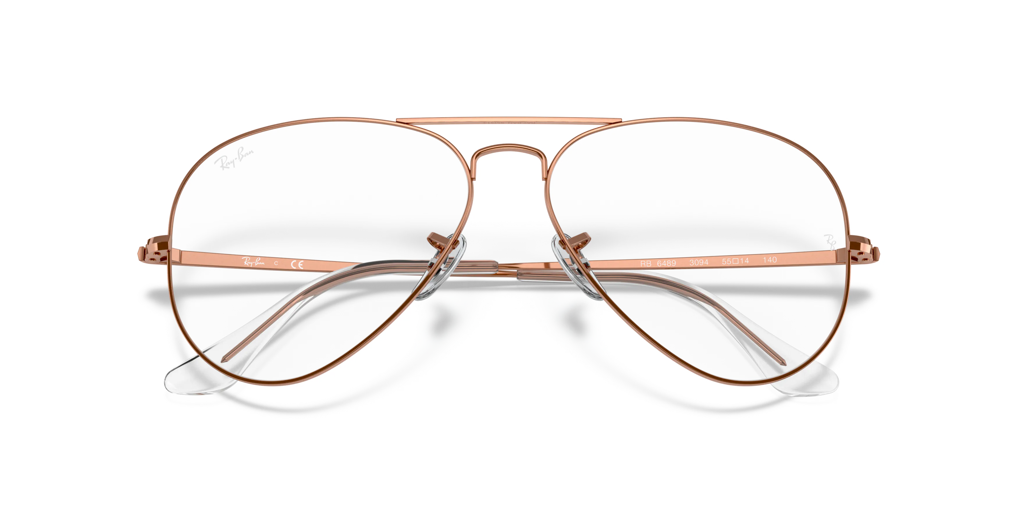 Folded, RAY-BAN Aviator Optics RX6489 3094