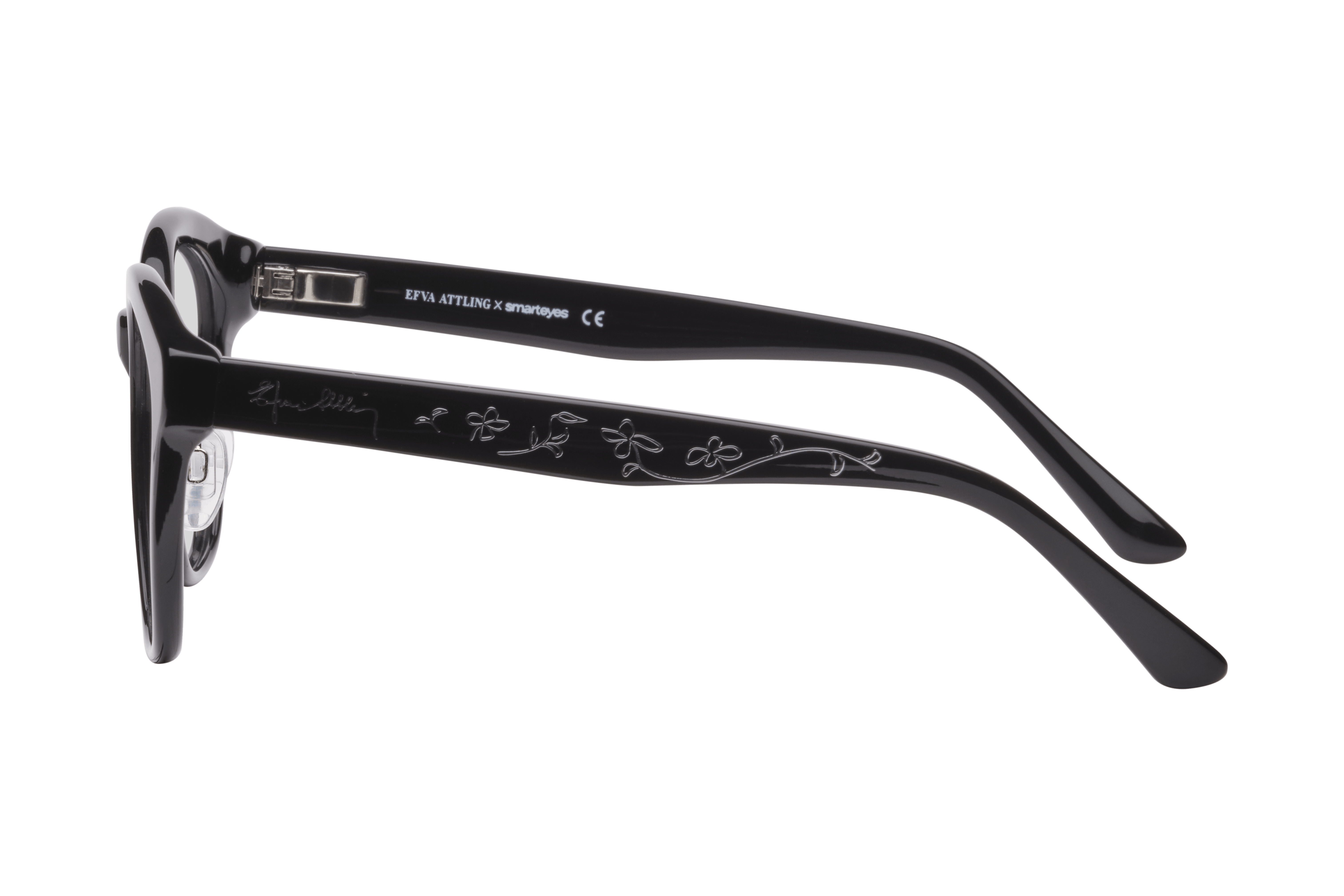 Angle_Left02, Efva Attling Floral 8030 9991 Glasögonbåge