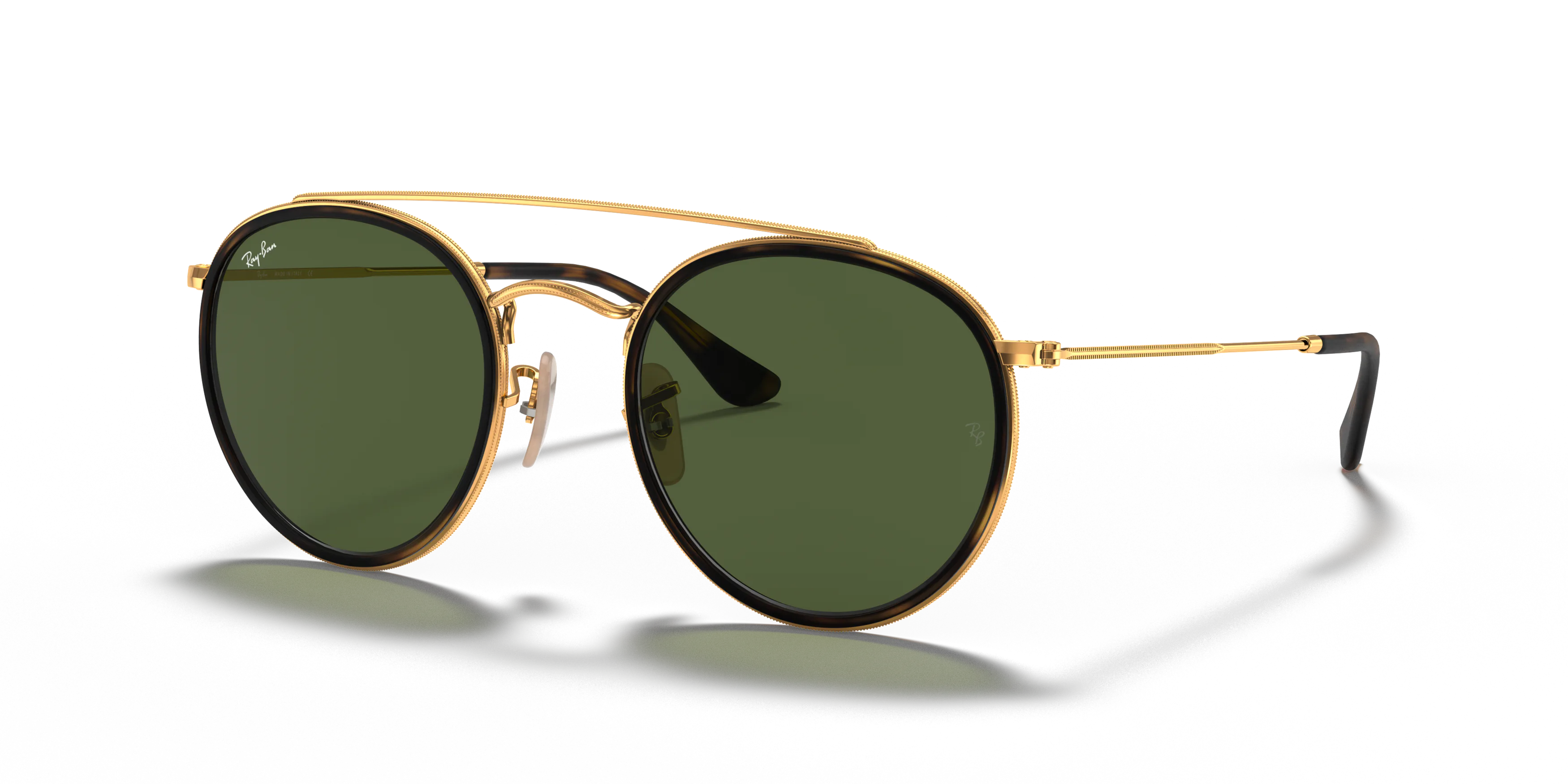 Angle_Left01, Ray-Ban Round Double Bridge RB3647N 001