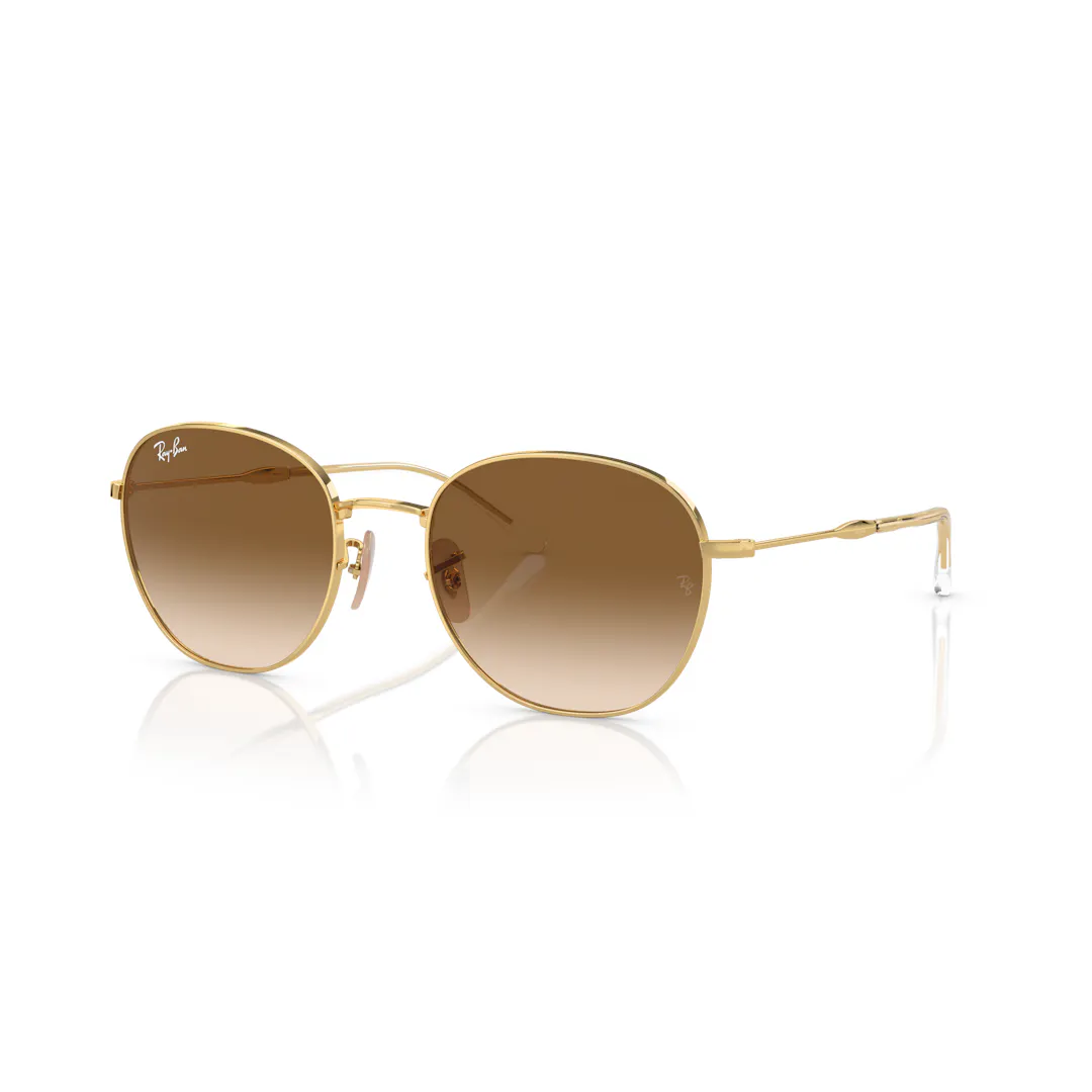Ray-Ban 0RB3809 Solbriller - Runde Guld Ray-Ban 0RB3809 Solbriller - Runde Guld