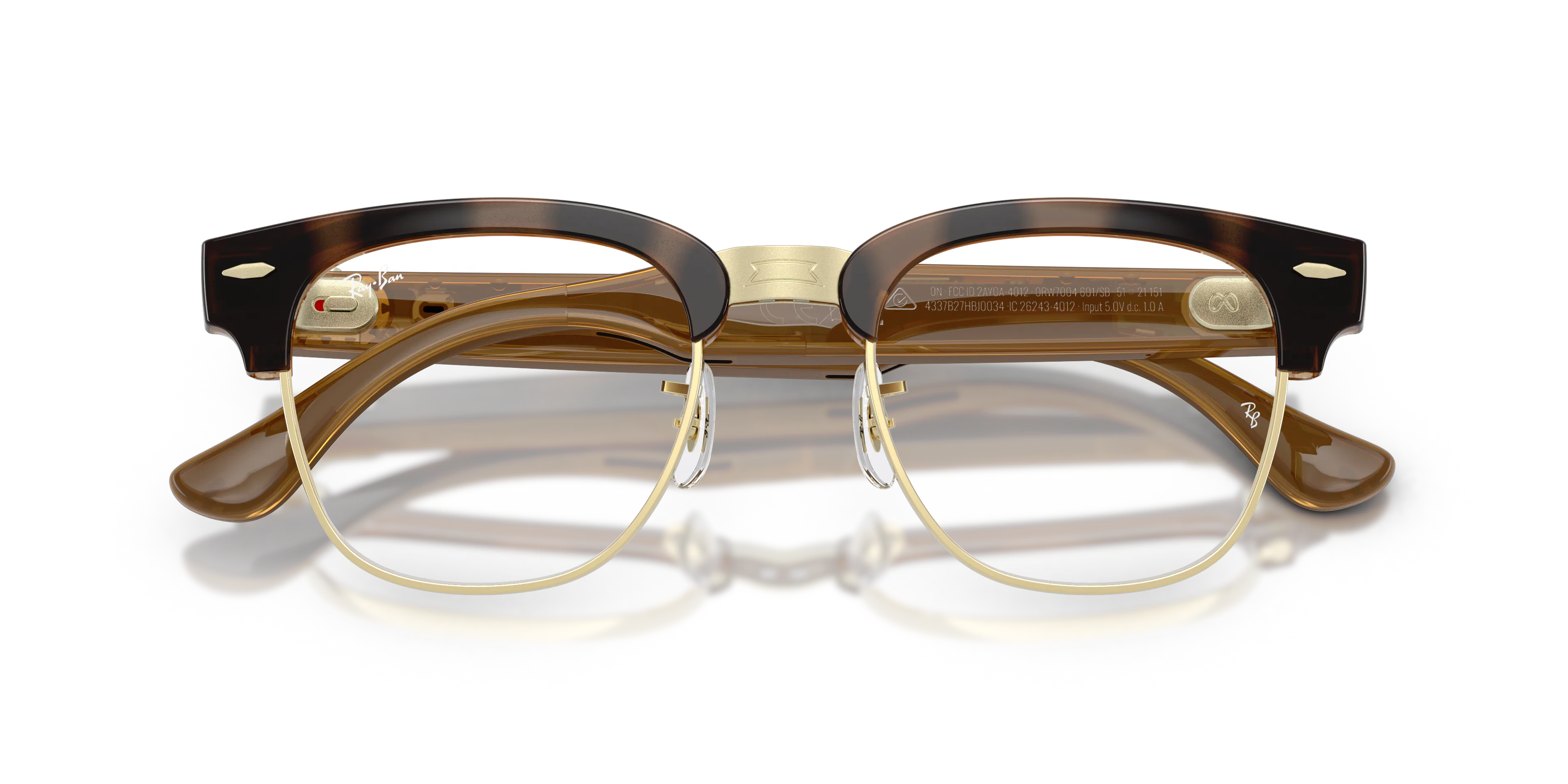 Folded, Ray-Ban Meta Audio Clubmaster RW 7004
