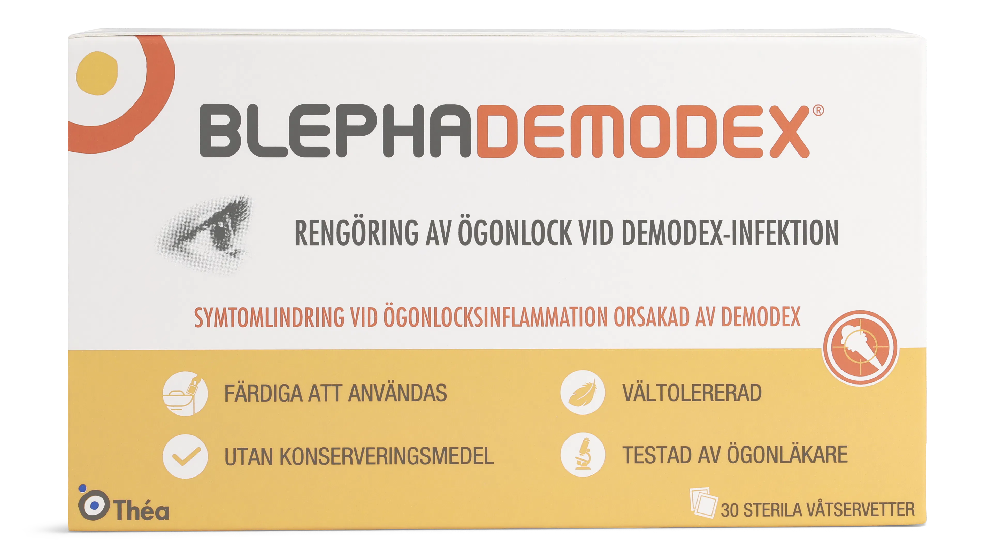 Front, Blephademodex För Torra Ögon 30st