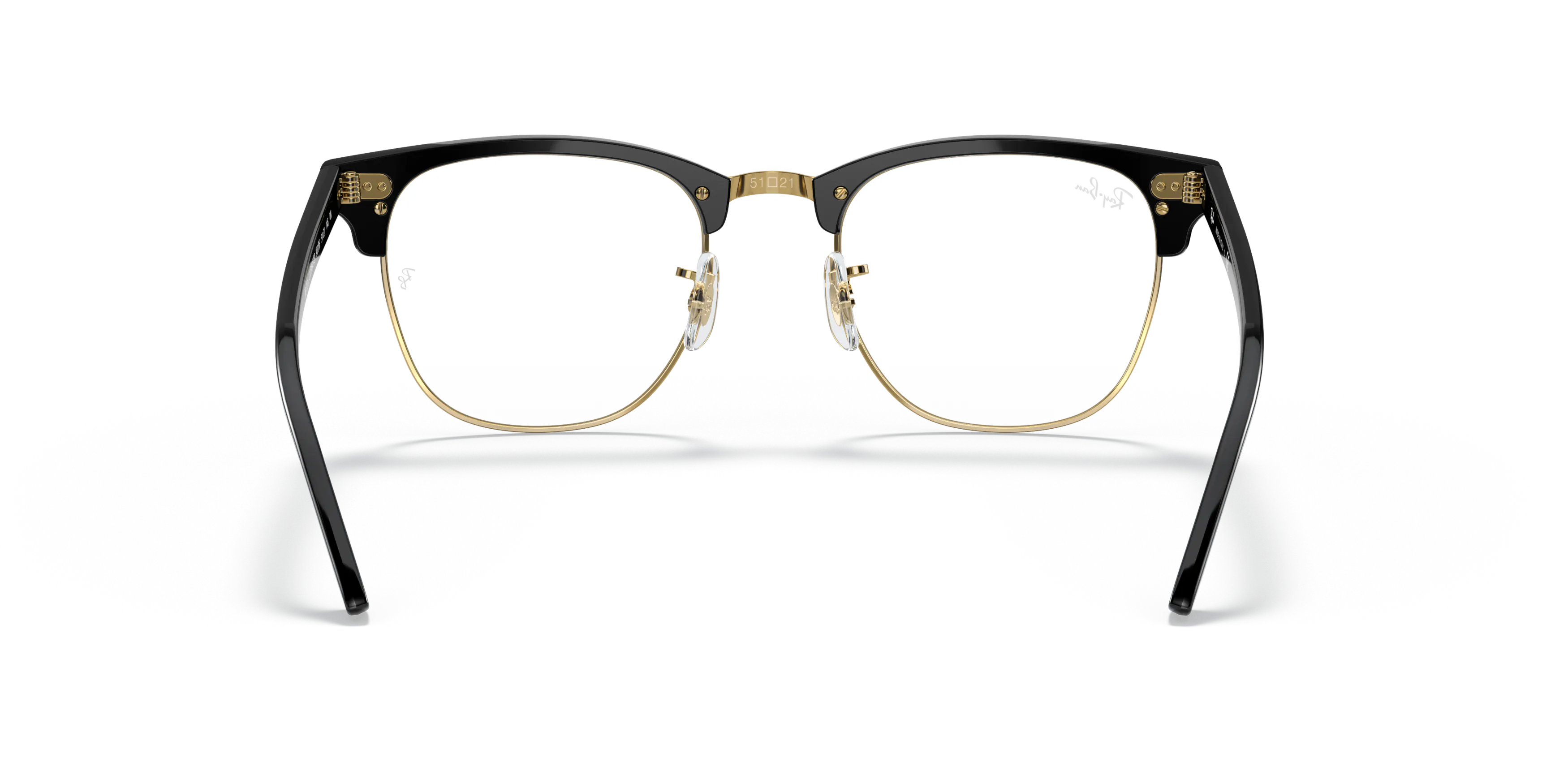 Ray-Ban RB3016 Clubmaster Blue-Violet Light Clear square