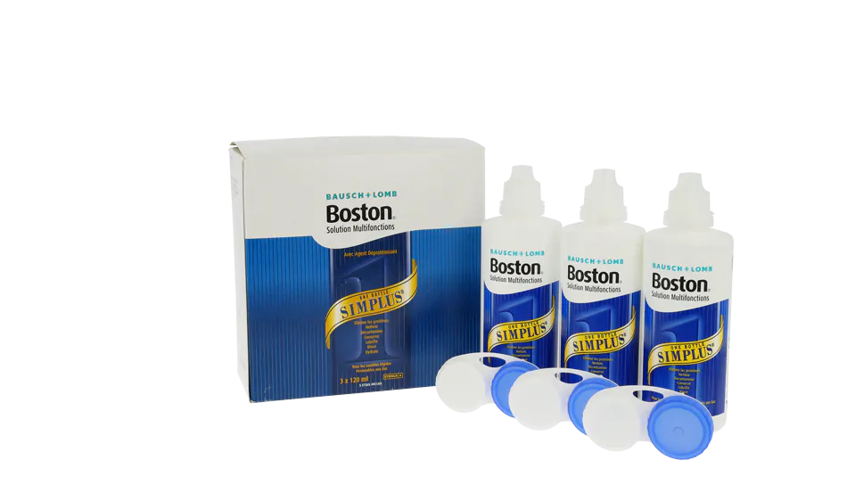 Front, Boston Simplus - Pack 3X120ml Multifonction FLACON TRI-PACK (…..)