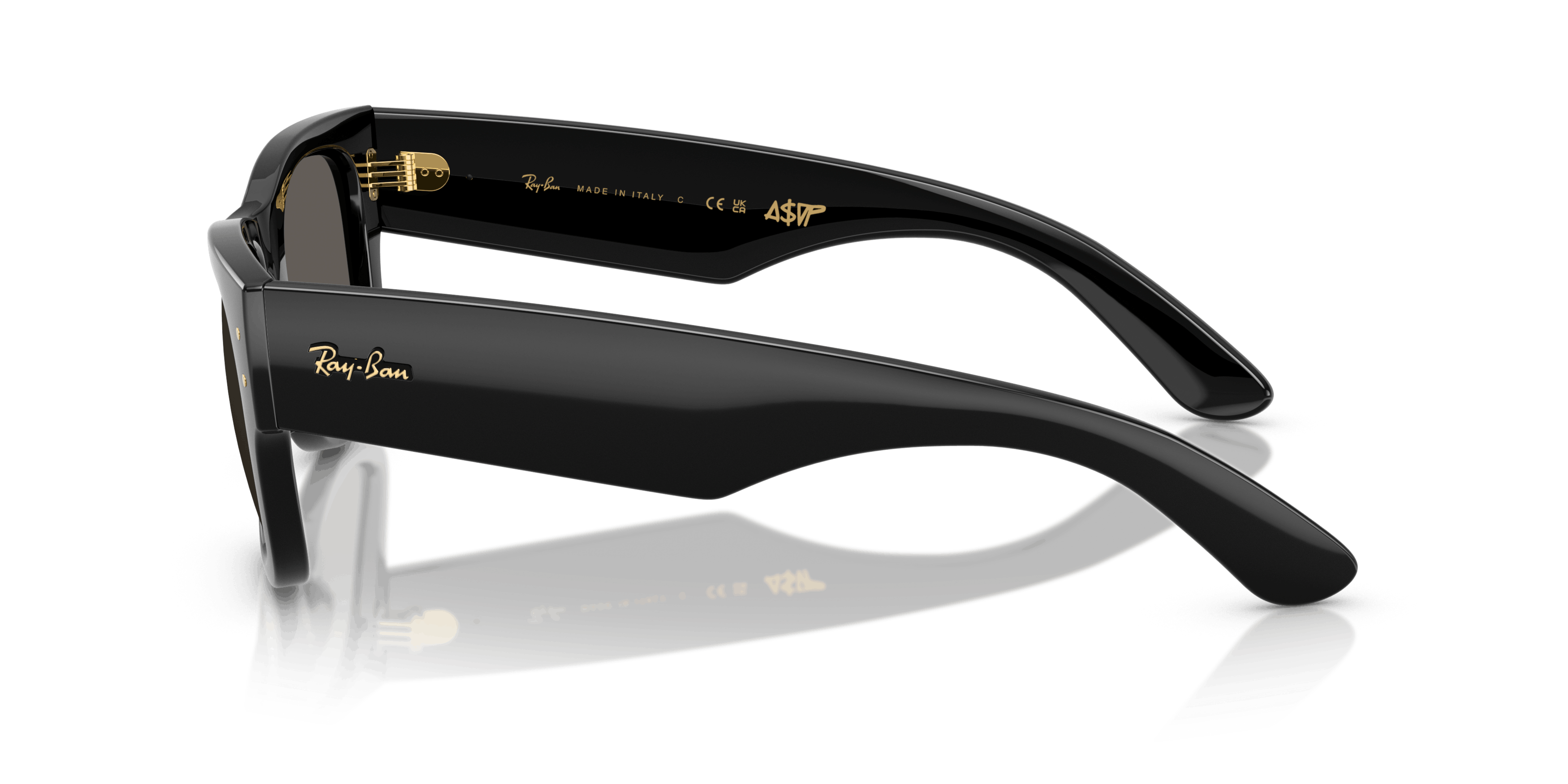 Angle_Left02, Ray-Ban Mega Wayfarer Black Out 0RB0840S 6826J5 Solbriller