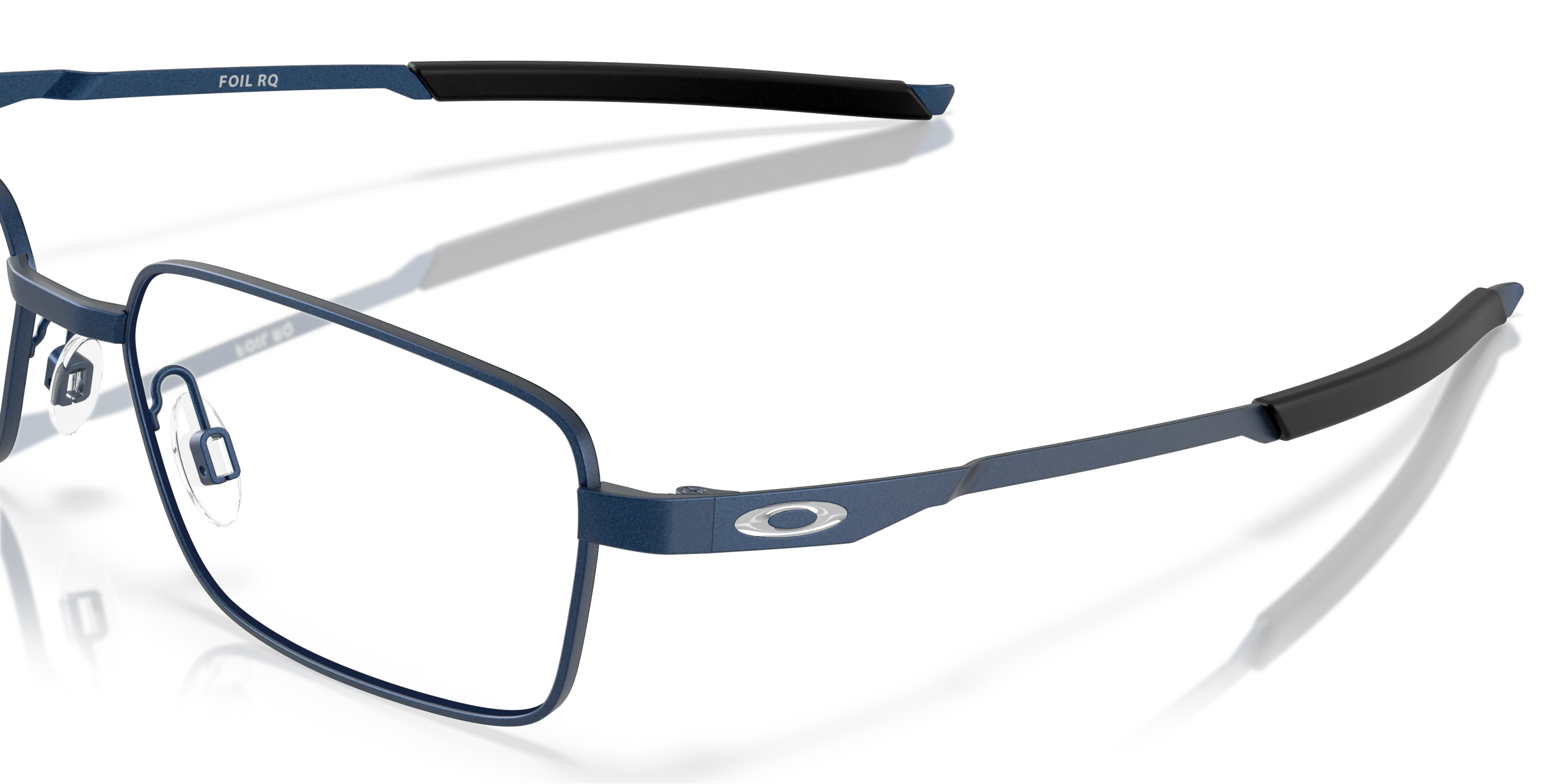 Oakley OX3036 Foil RQ rectangle Glasses with Blue frame | David Clulow
