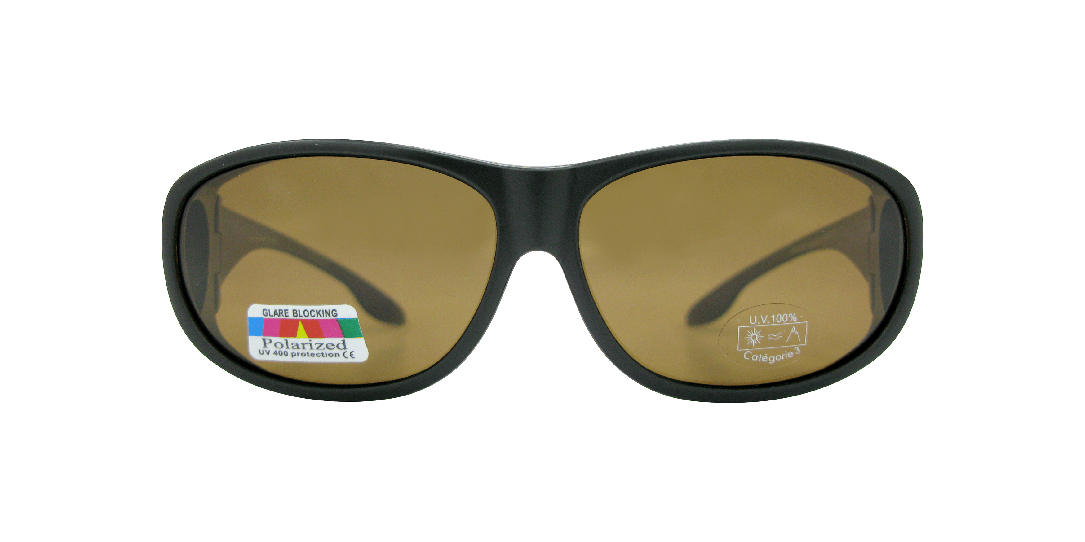 Front, GRANDVISION Surlunettes Polarisante Marron